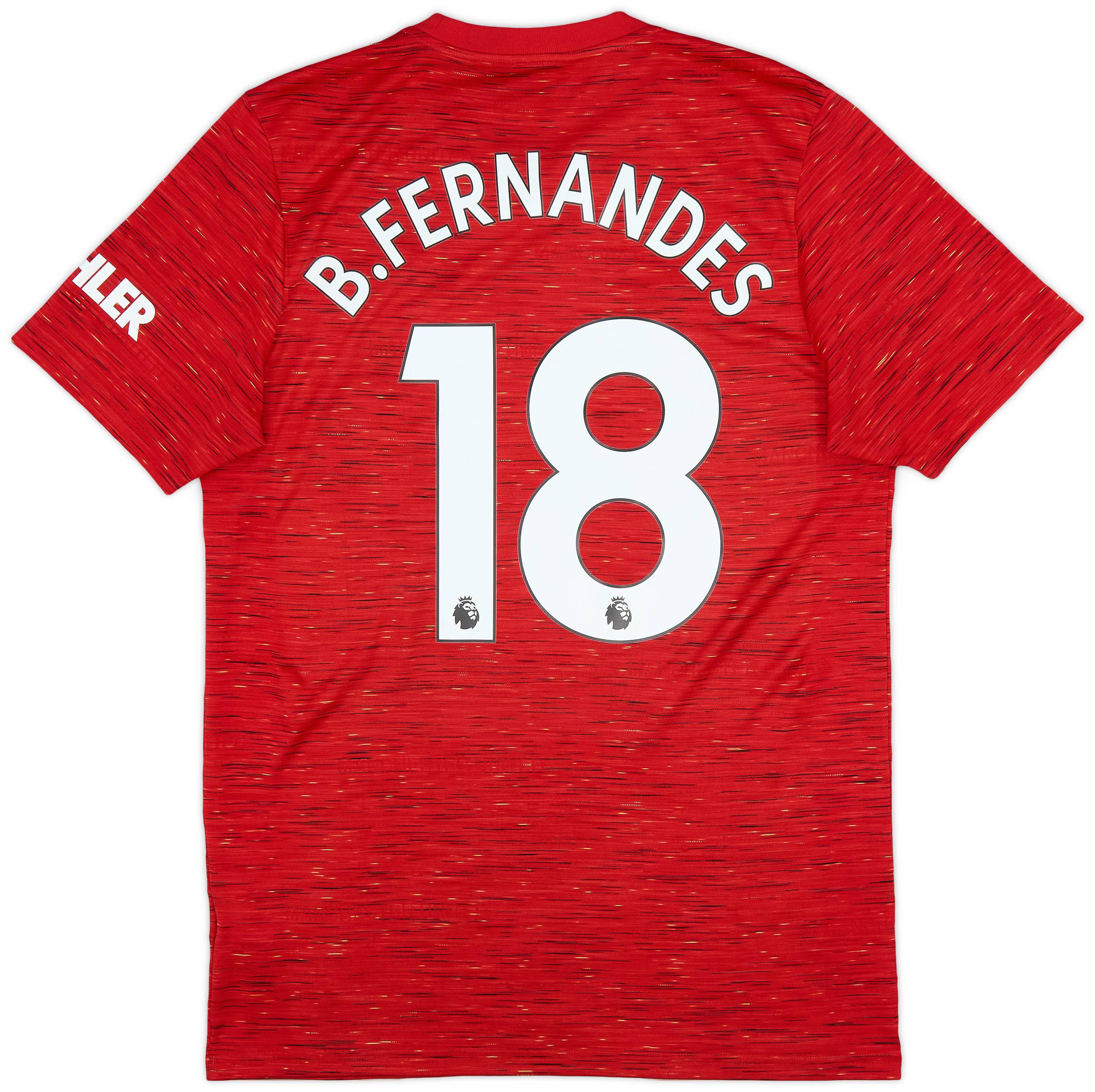 2020-21 Manchester United Home Shirt B.Fernandes #18 - 10/10 - (M)