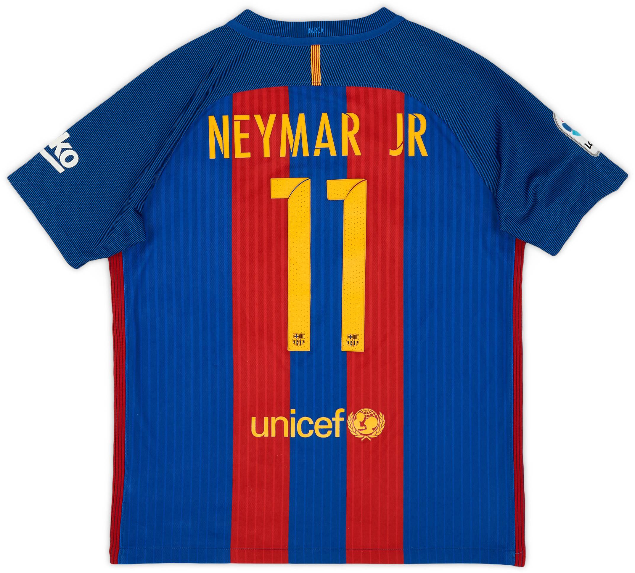 2016-17 Barcelona Home Shirt Neymar Jr #11 - 5/10 - (XL.Boys)