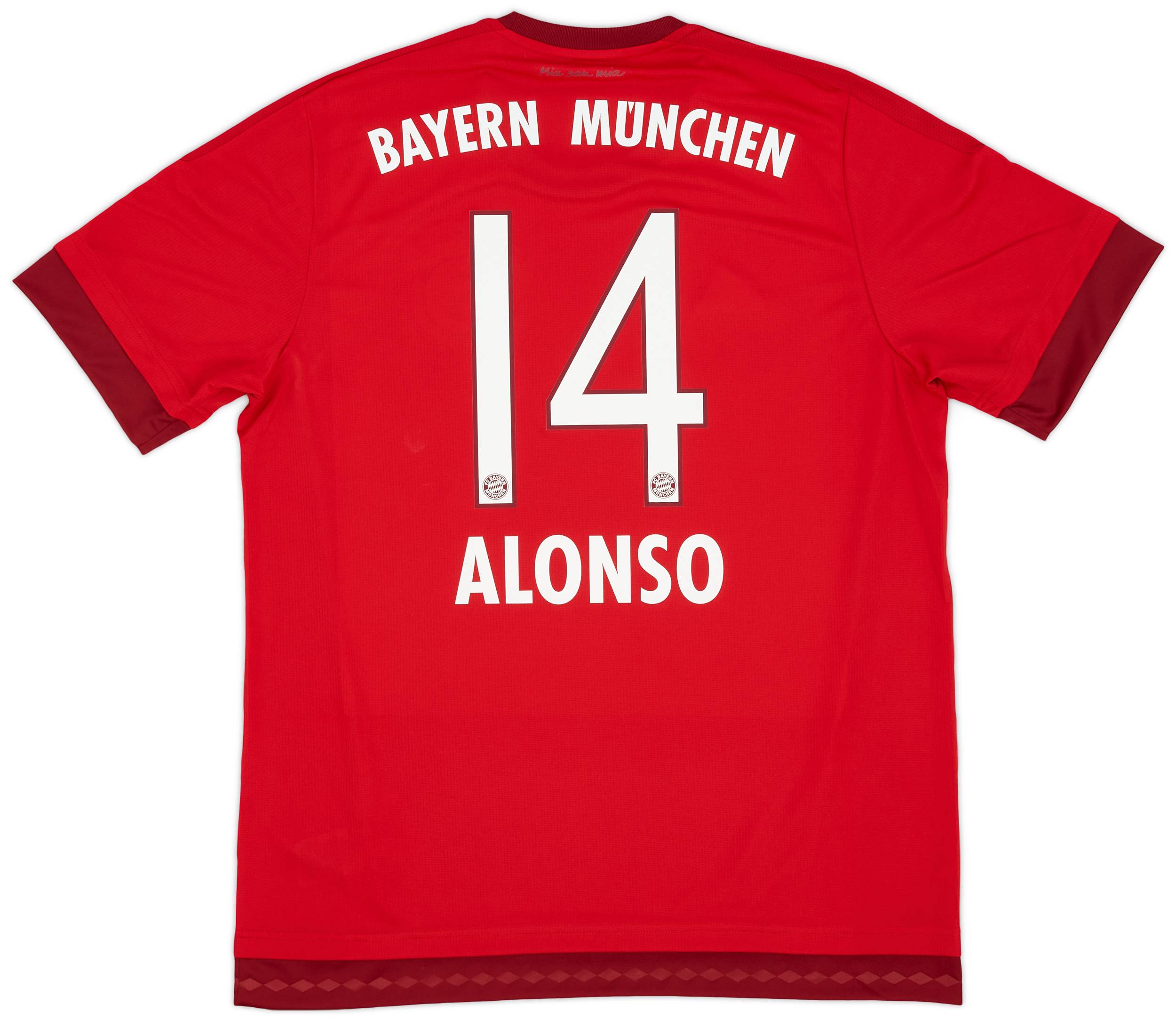 2015-16 Bayern Munich Home Shirt Alonso #14 (L)