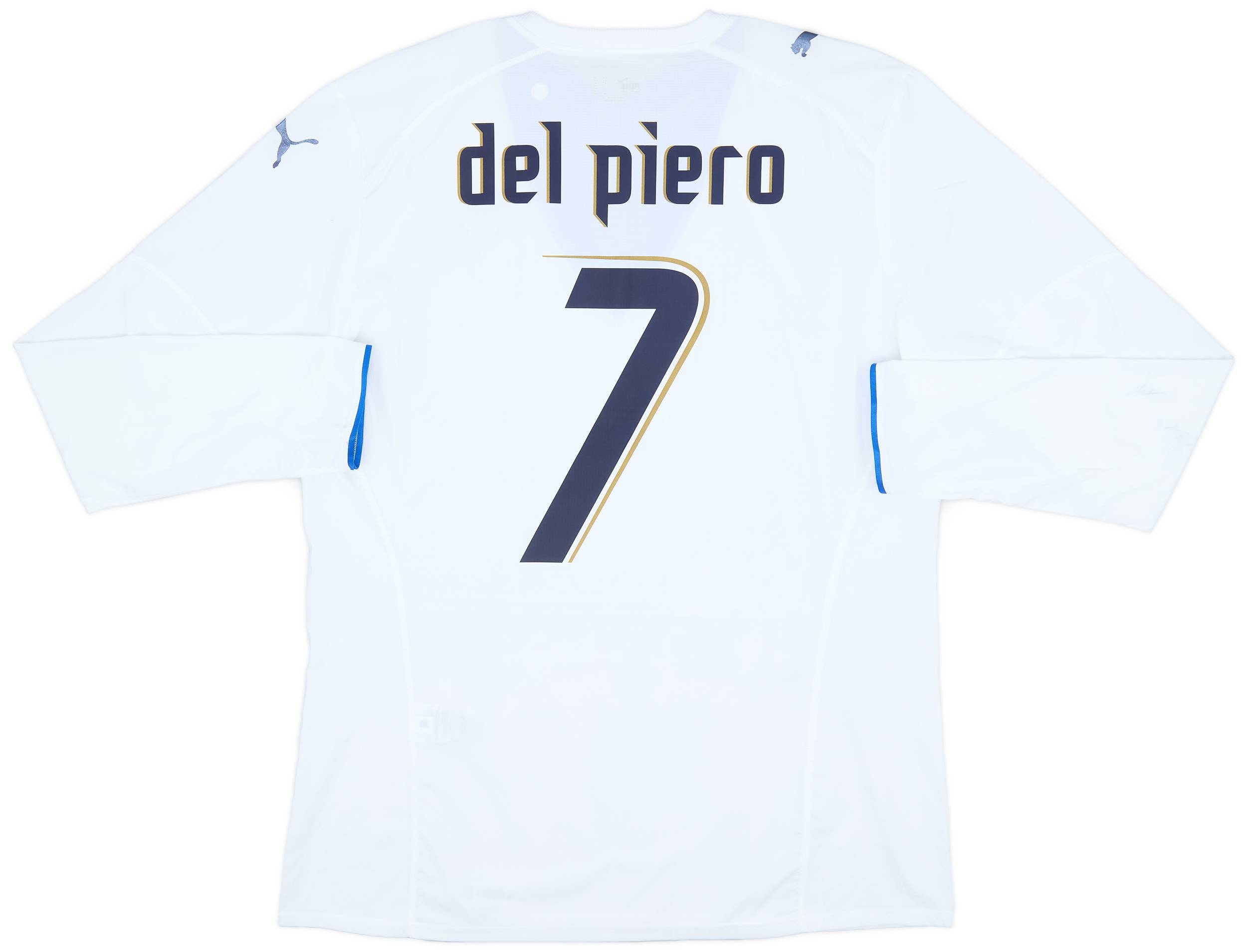 2006 Italy Player Issue Away L/S Shirt Del Piero #7 - 6/10 - (XL)