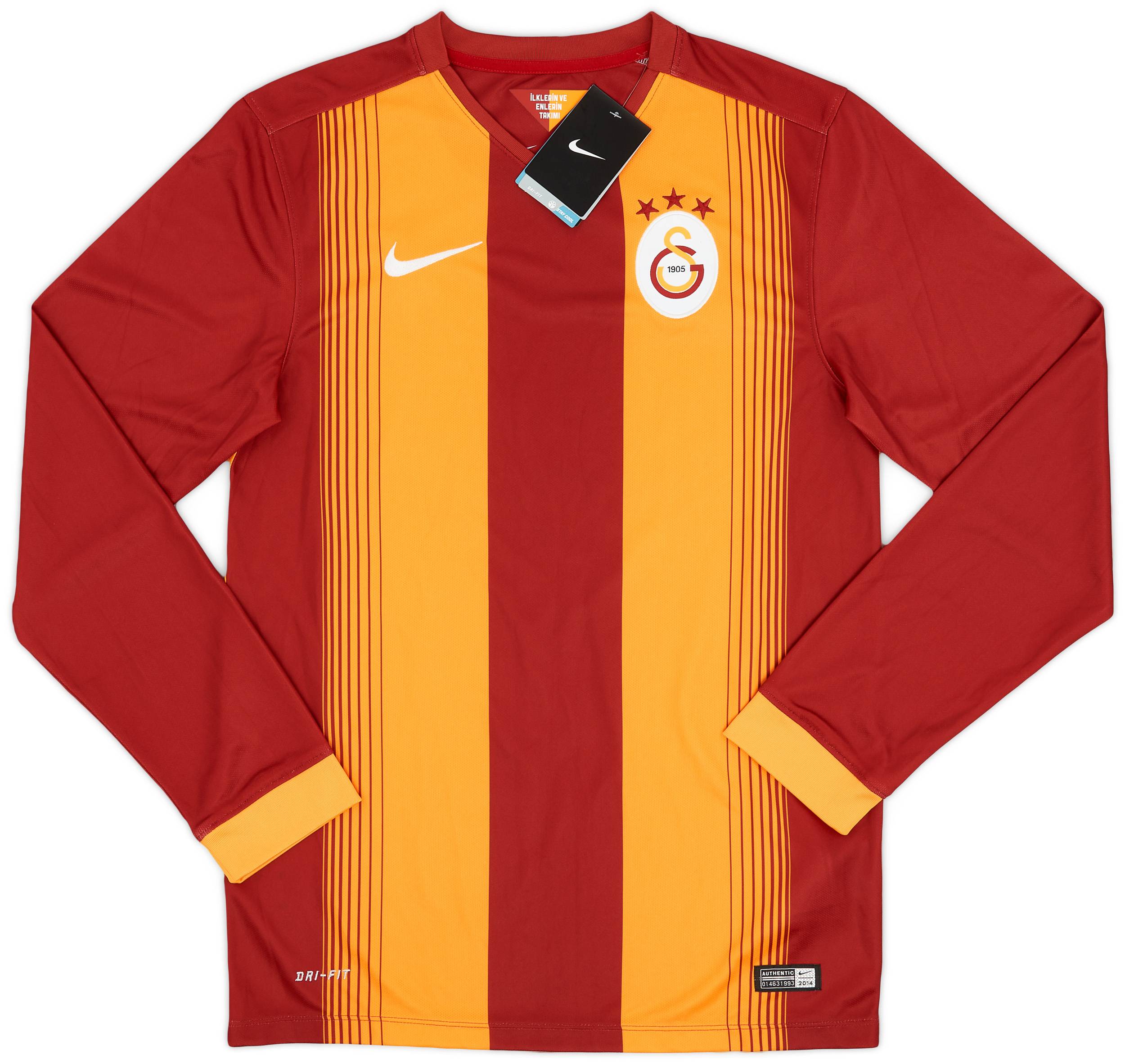 2014-15 Galatasaray Home L/S Shirt (S)