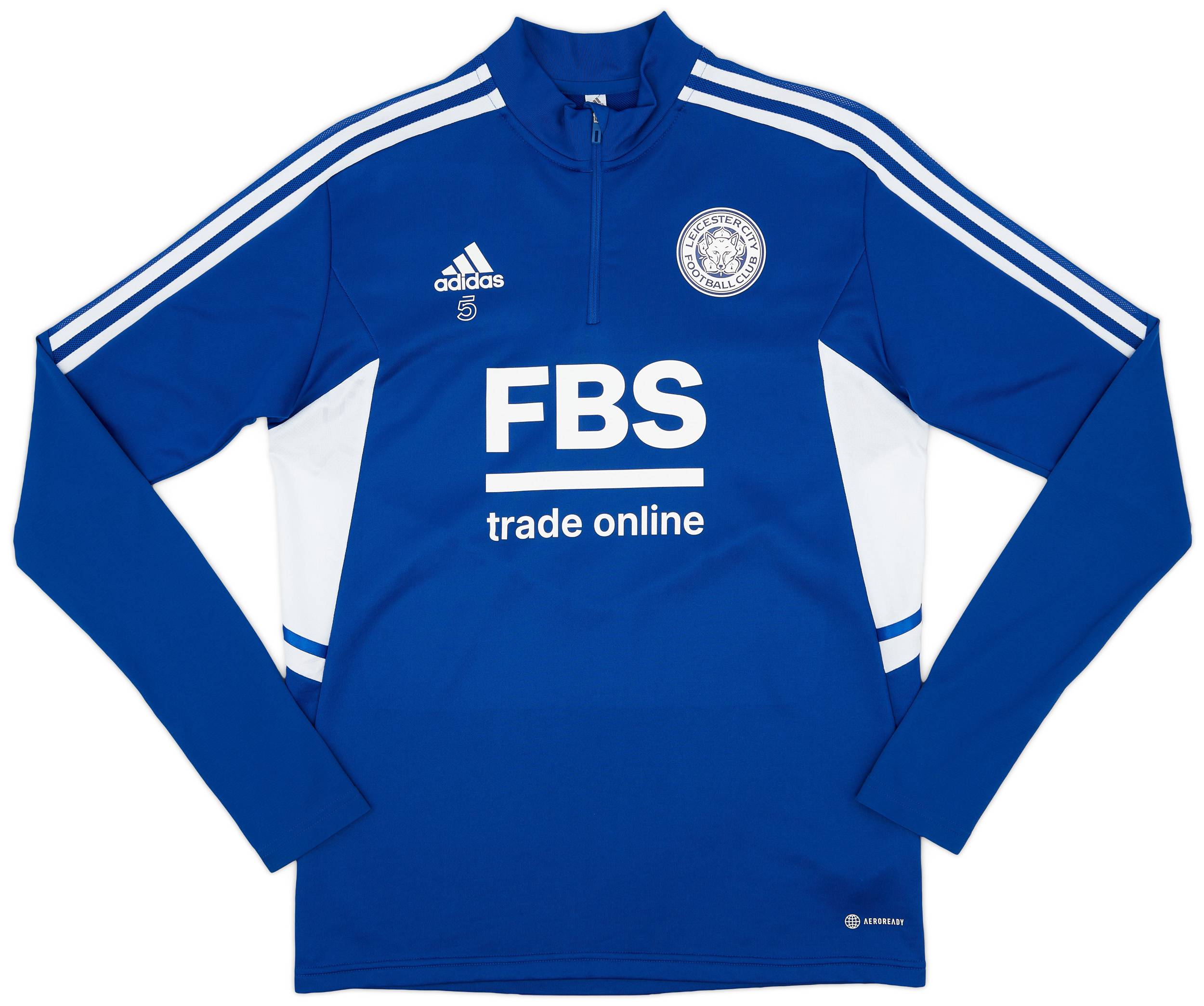 2022-23 Leicester Player Issue 1/4 Zip Training Top #5 (Bertrand) - As New - (M)