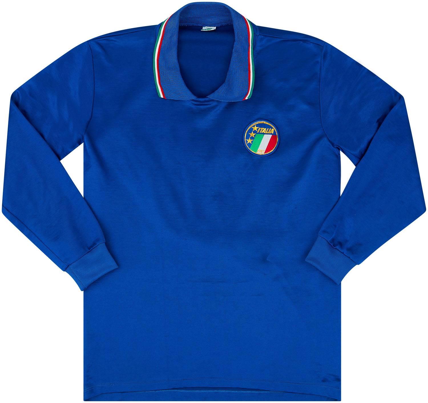 1986-89 Italy Match Issue Home L/S Shirt #8