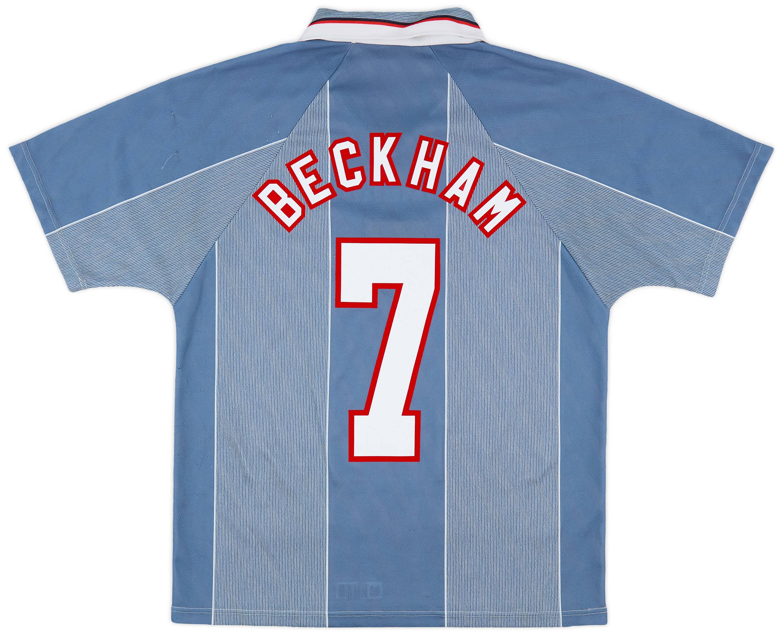 2002-04 England Away Shirt Beckham #7 - 6/10 - (XL)