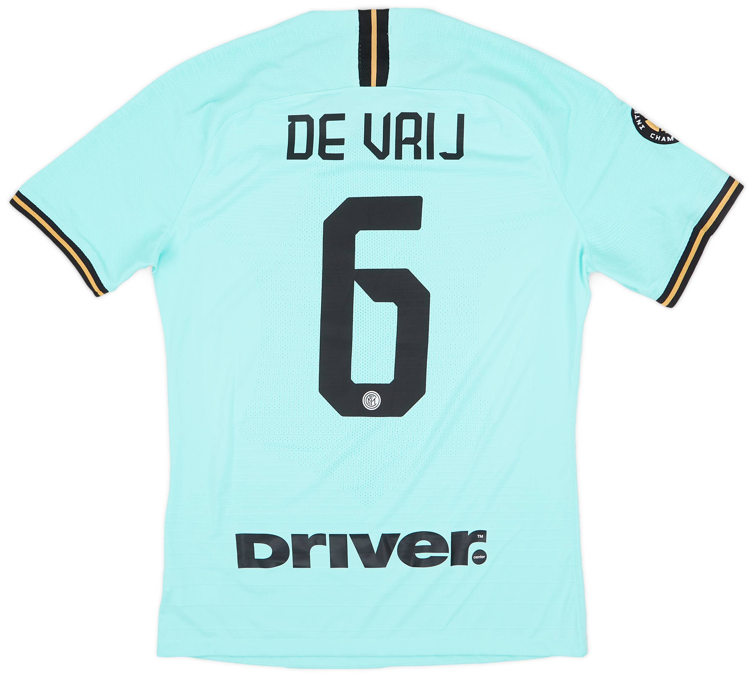 2019-20 Inter Milan Match Issue Away Shirt de Vrij #6