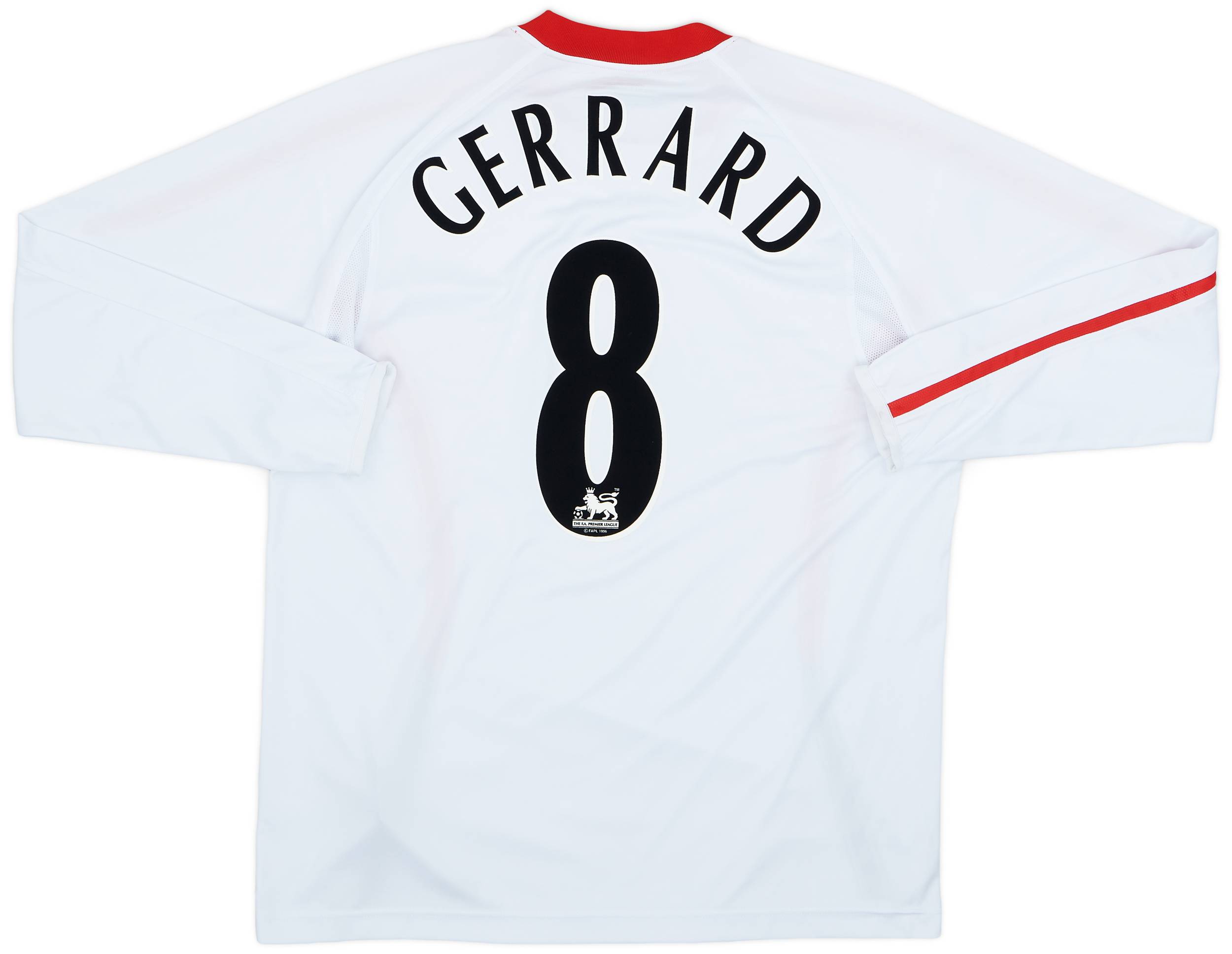 2005-06 Liverpool Away L/S Shirt Gerrard #8 - 8/10 - (L)