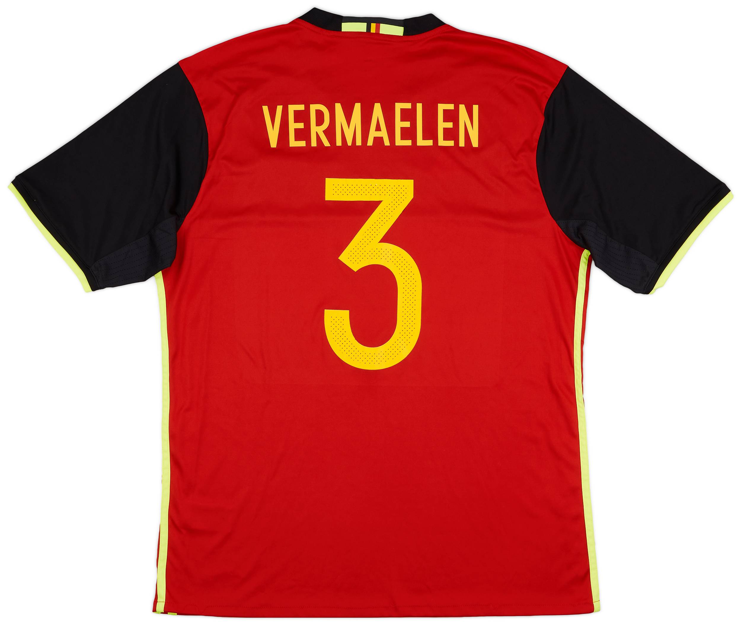 2016-17 Belgium Home Shirt Vermaelen #3 - 7/10 - (XL)