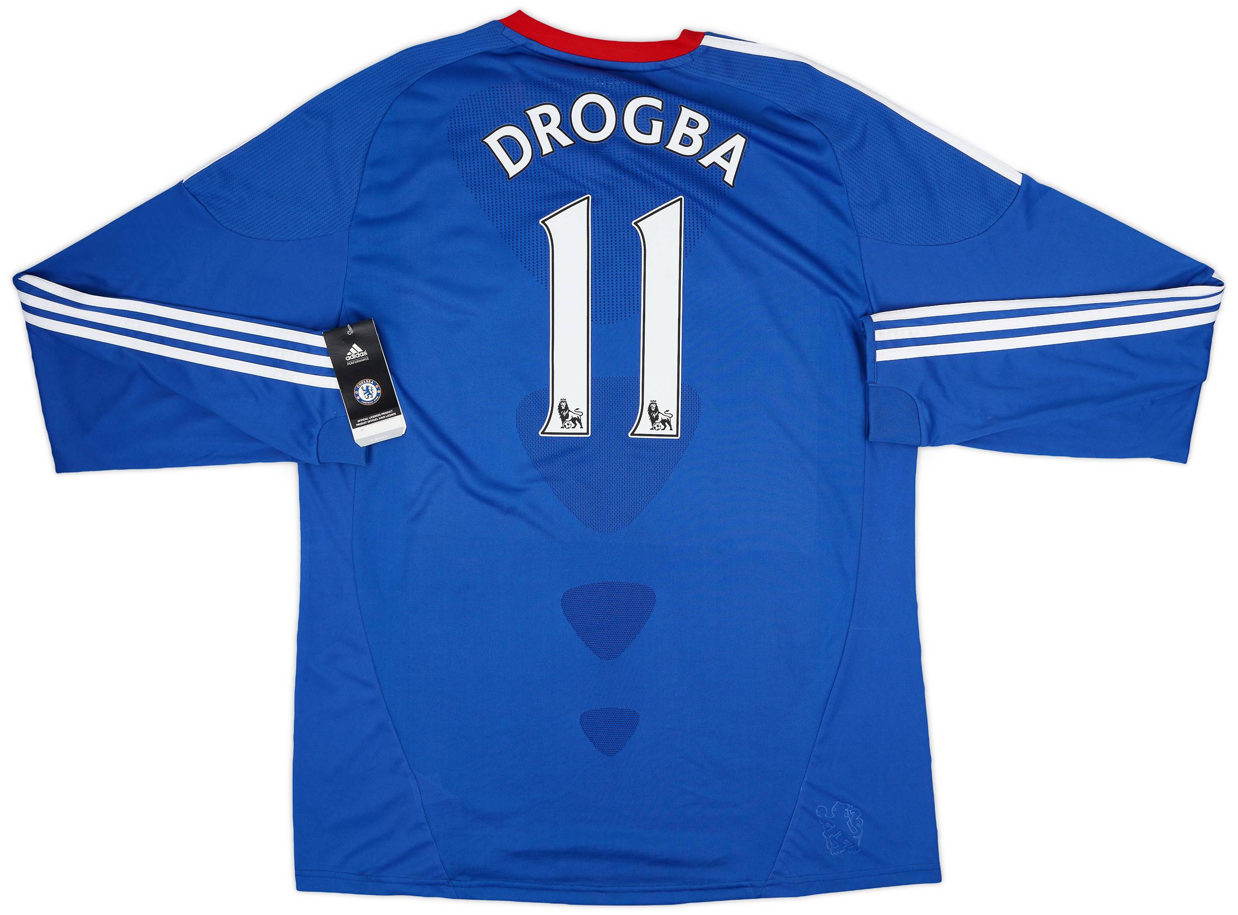 2010-11 Chelsea Home L/S Shirt Drogba #11 (XL)