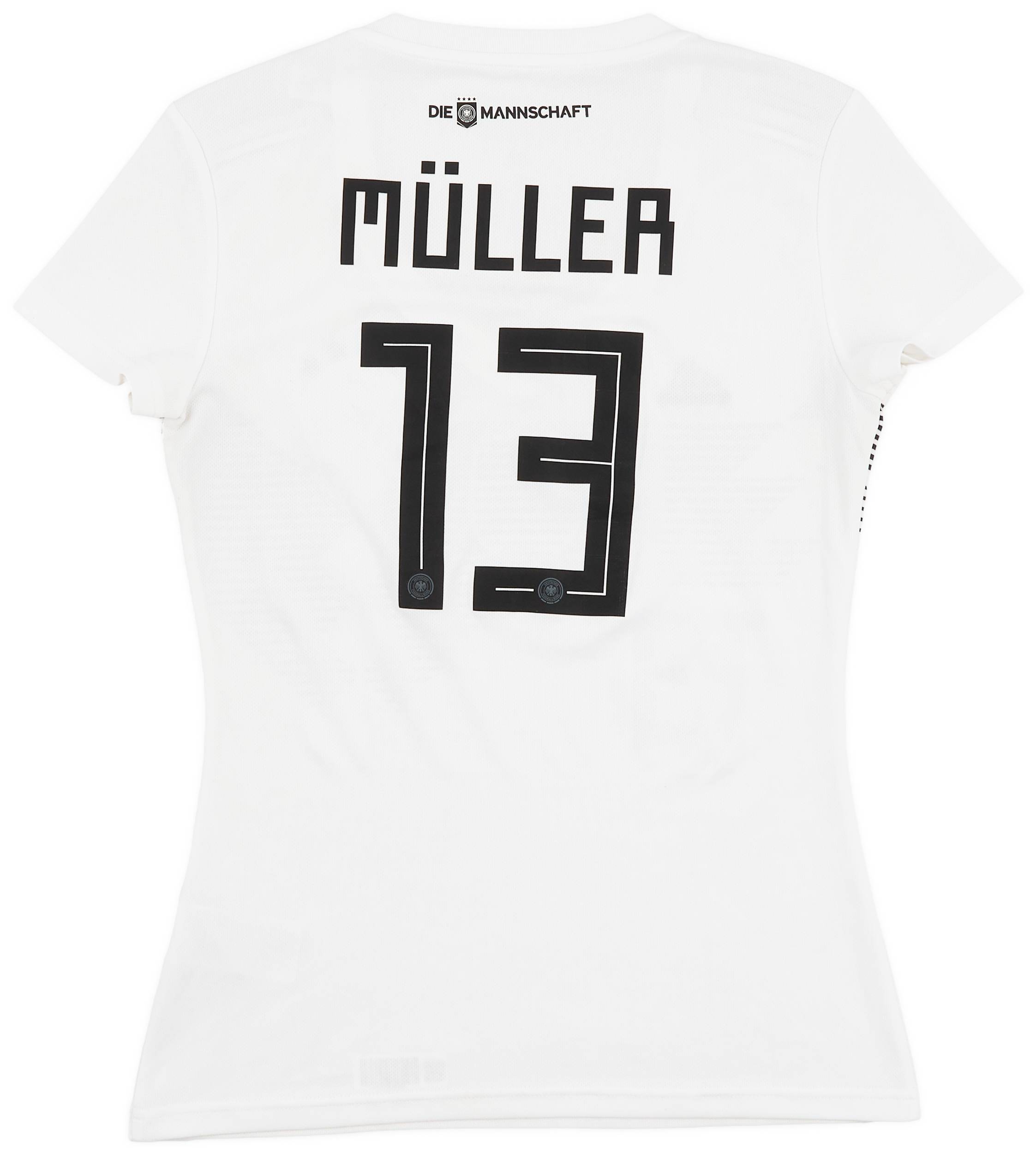2018 19 Germany Home Shirt Muller 13 8 10 Women s S