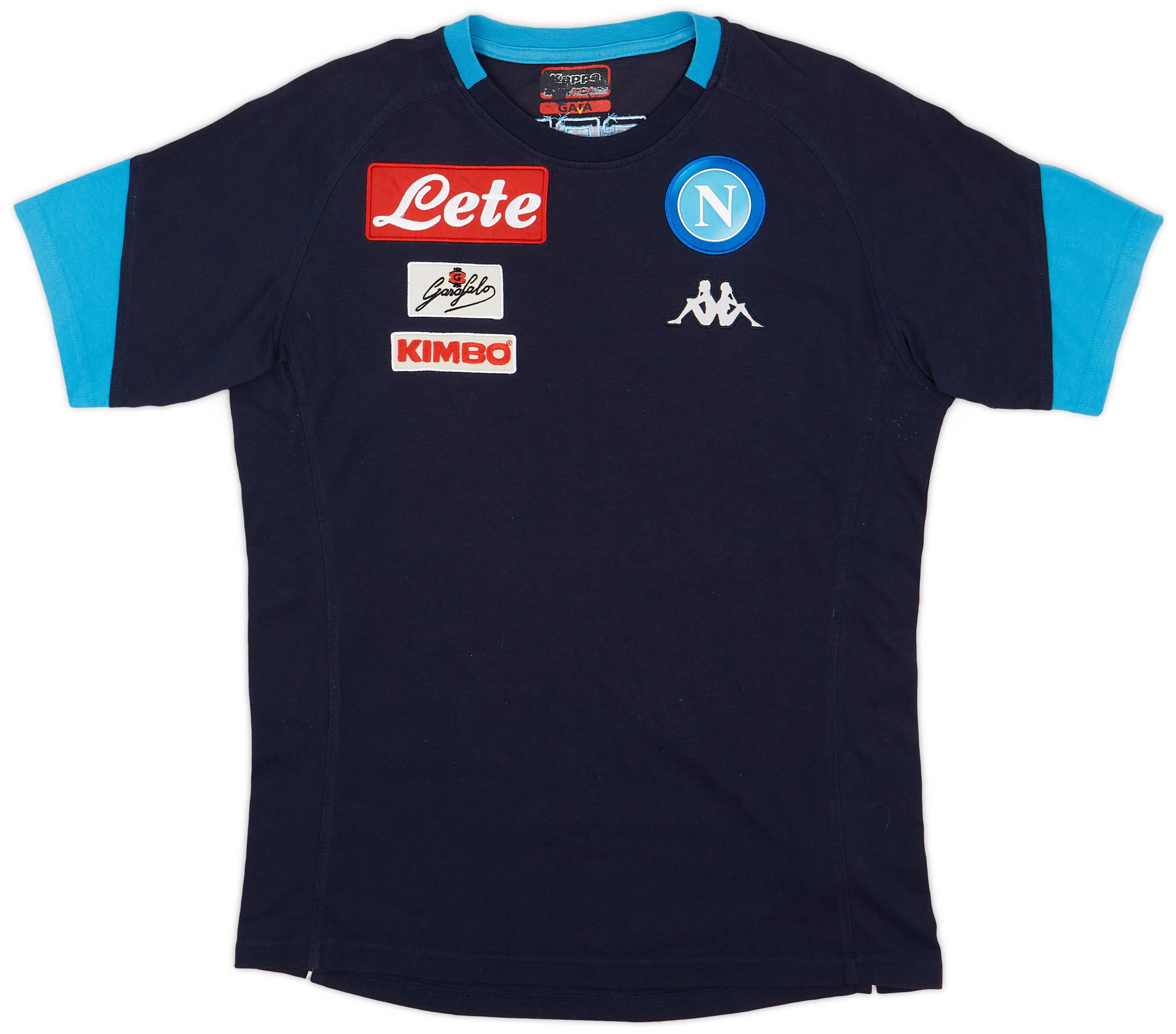 2017-18 Napoli Kappa Training Shirt - 8/10 - (L)