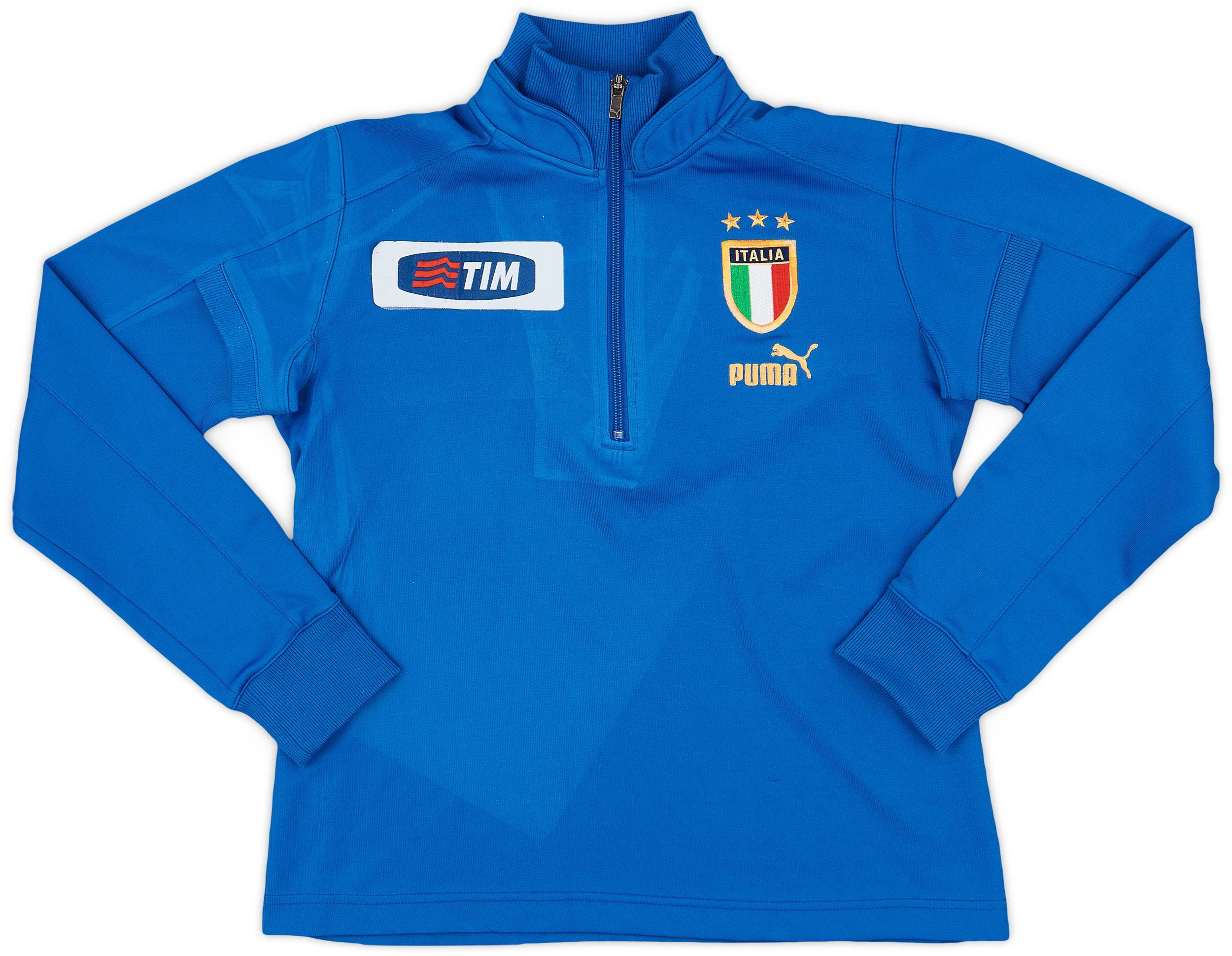 2004-06 Italy Puma 1/4 Zip Drill Top - 7/10 - (L.Boys)