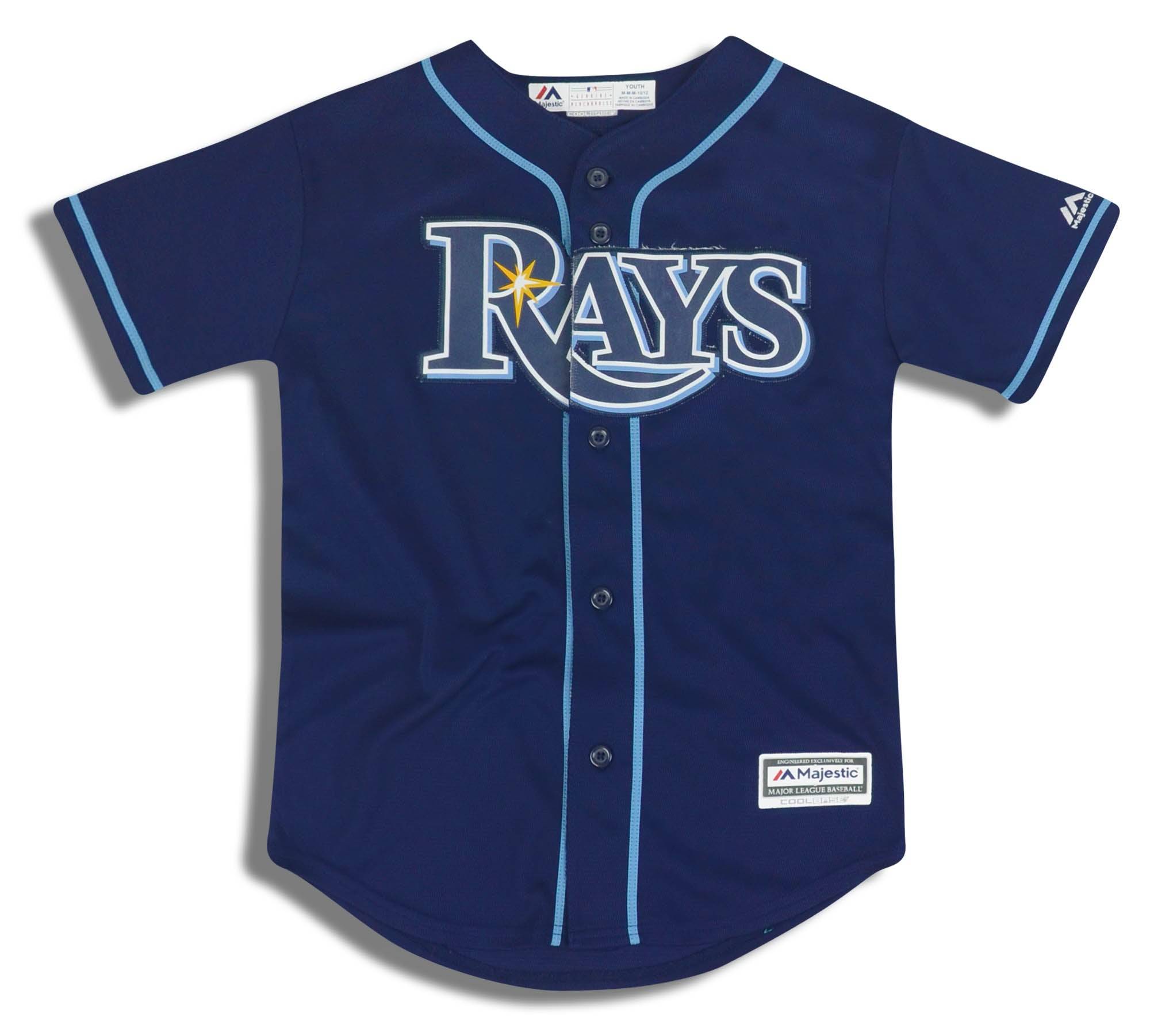 2009-14 Tampa Bay Rays Majestic Cool Base Jersey (Alternate) Y