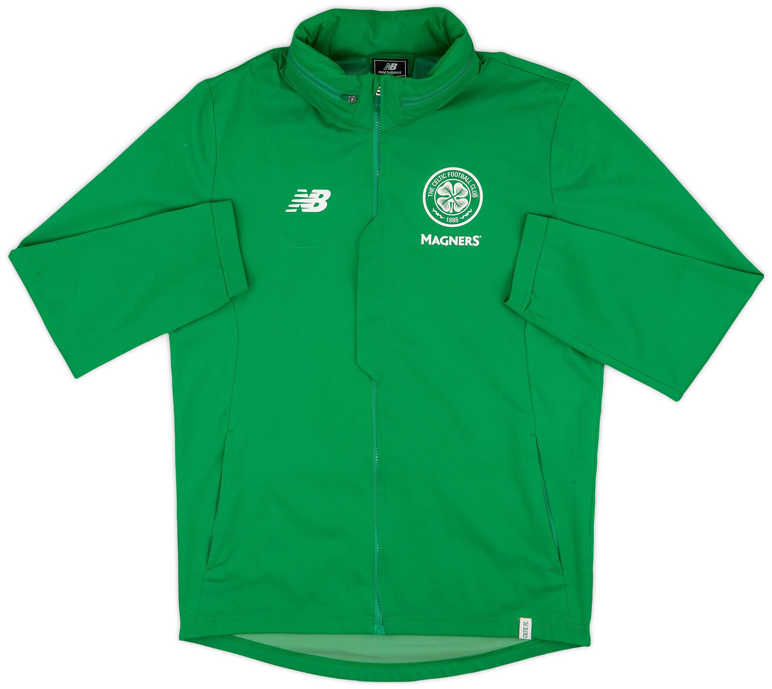 2017-18 Celtic New Balance Hooded Rain Jacket - 10/10 - (M)