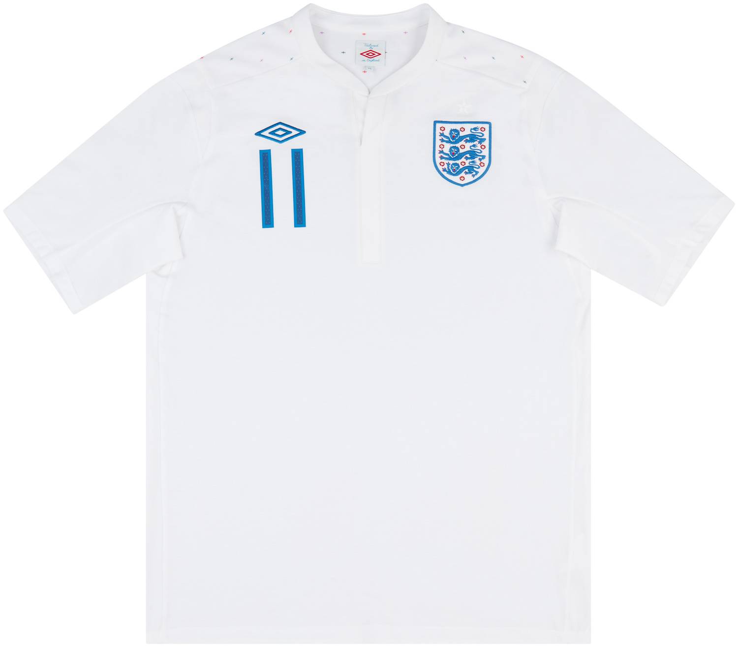 2010 England U-19 Match Issue Home Shirt #11 (Ince)