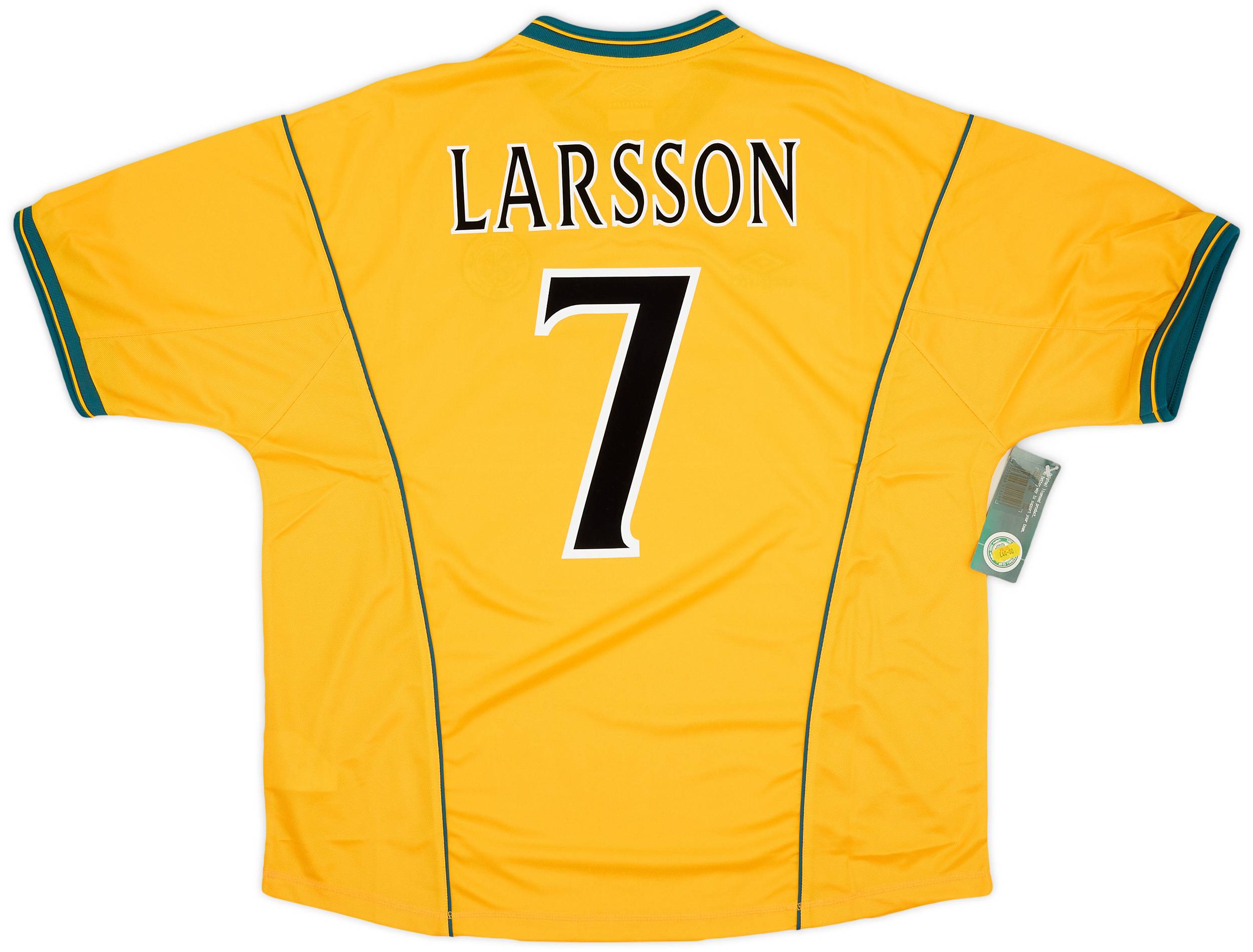 2000-02 Celtic Away Shirt Larsson #7 (XXL)