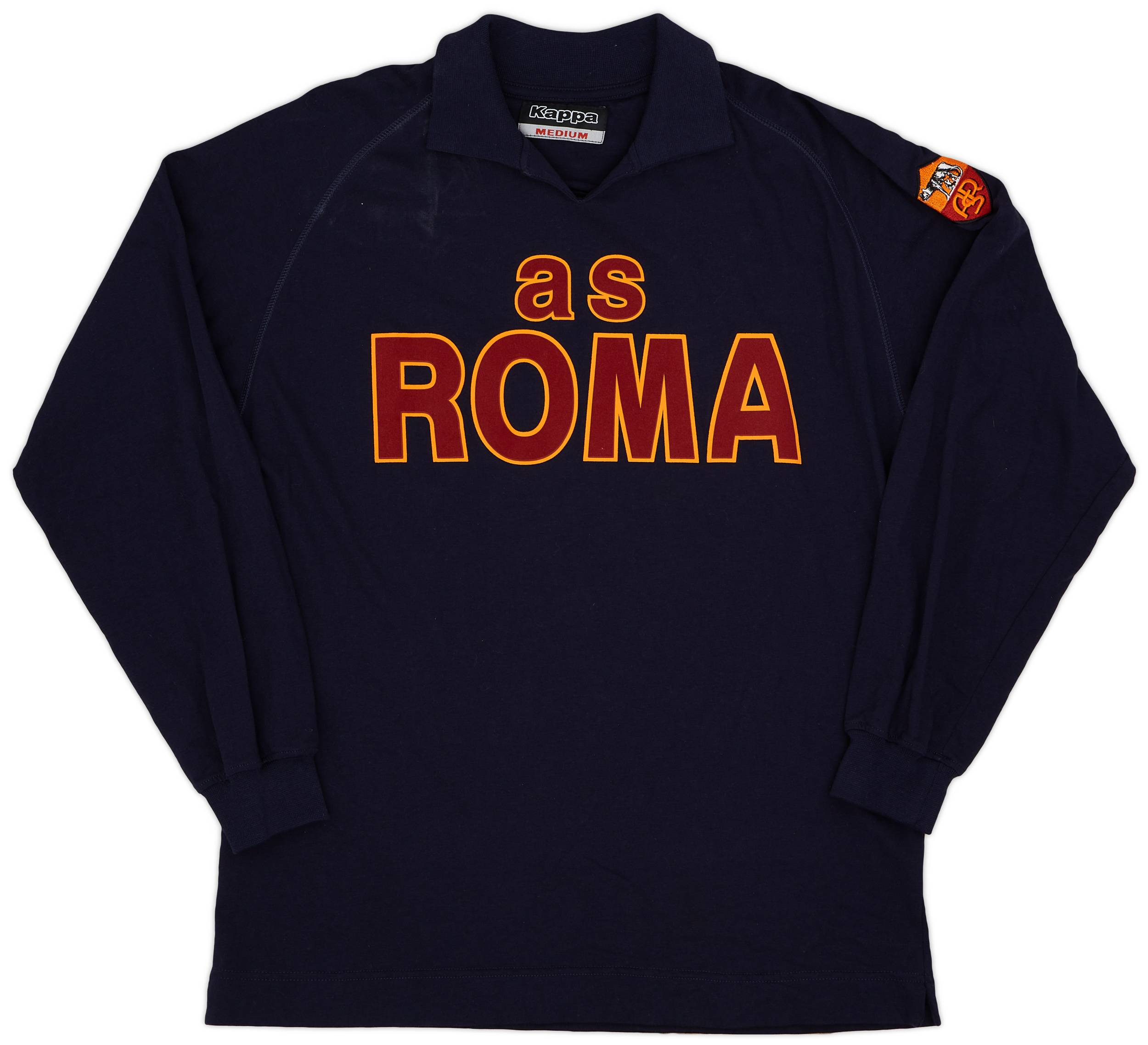 2003-04 Roma Kappa Polo L/S Shirt - 8/10 - (M)