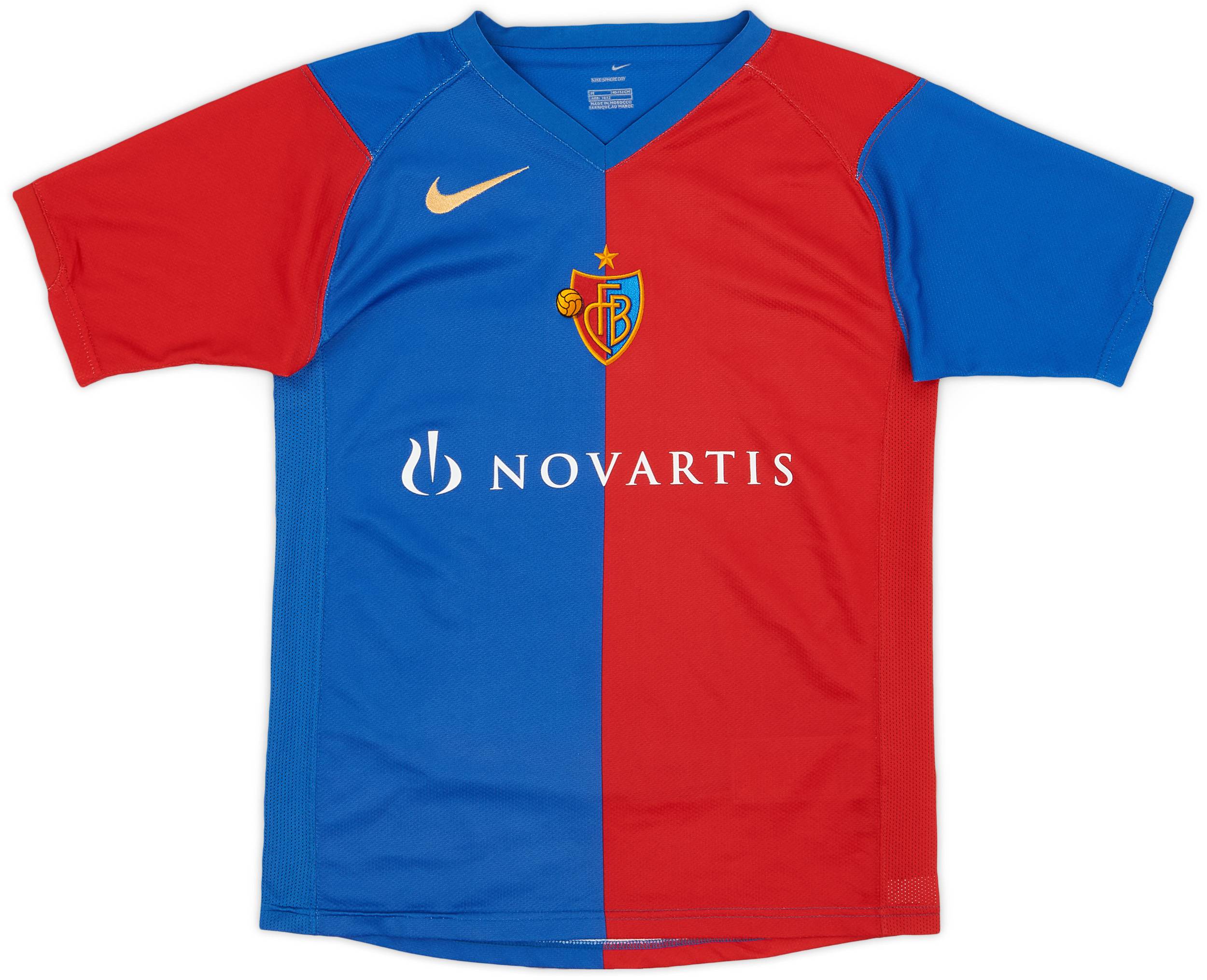 2006-08 FC Basel Home Shirt - 9/10 - (M.Boys)