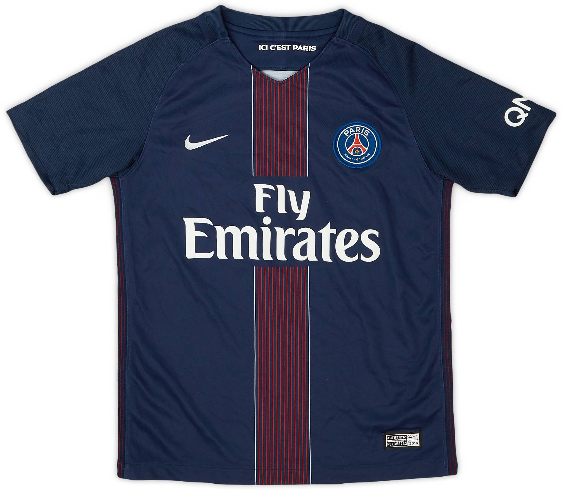 2017-18 Paris Saint-Germain Home Shirt - 9/10 - (M.Boys)