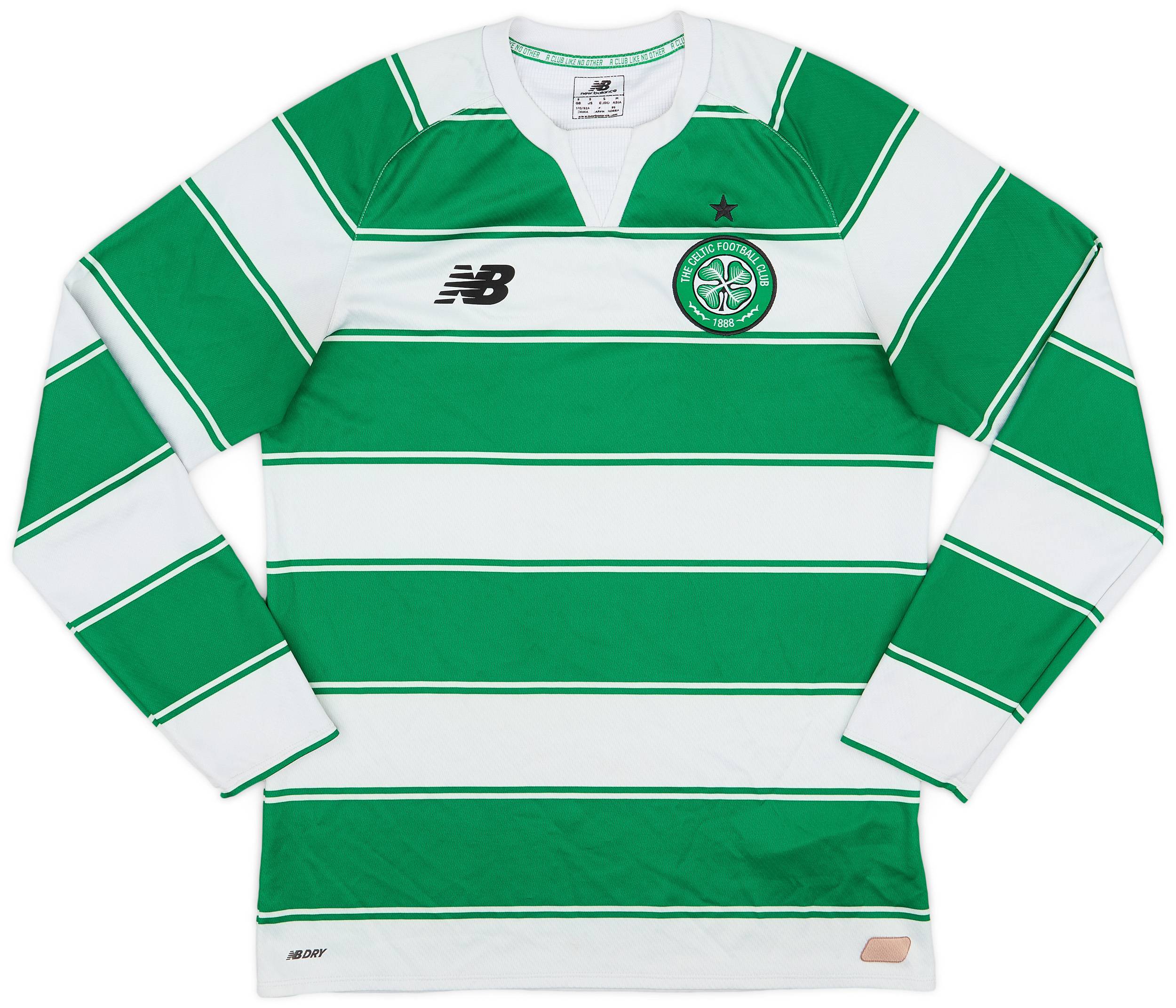 2015 16 Celtic Home L S Shirt 6 10 S