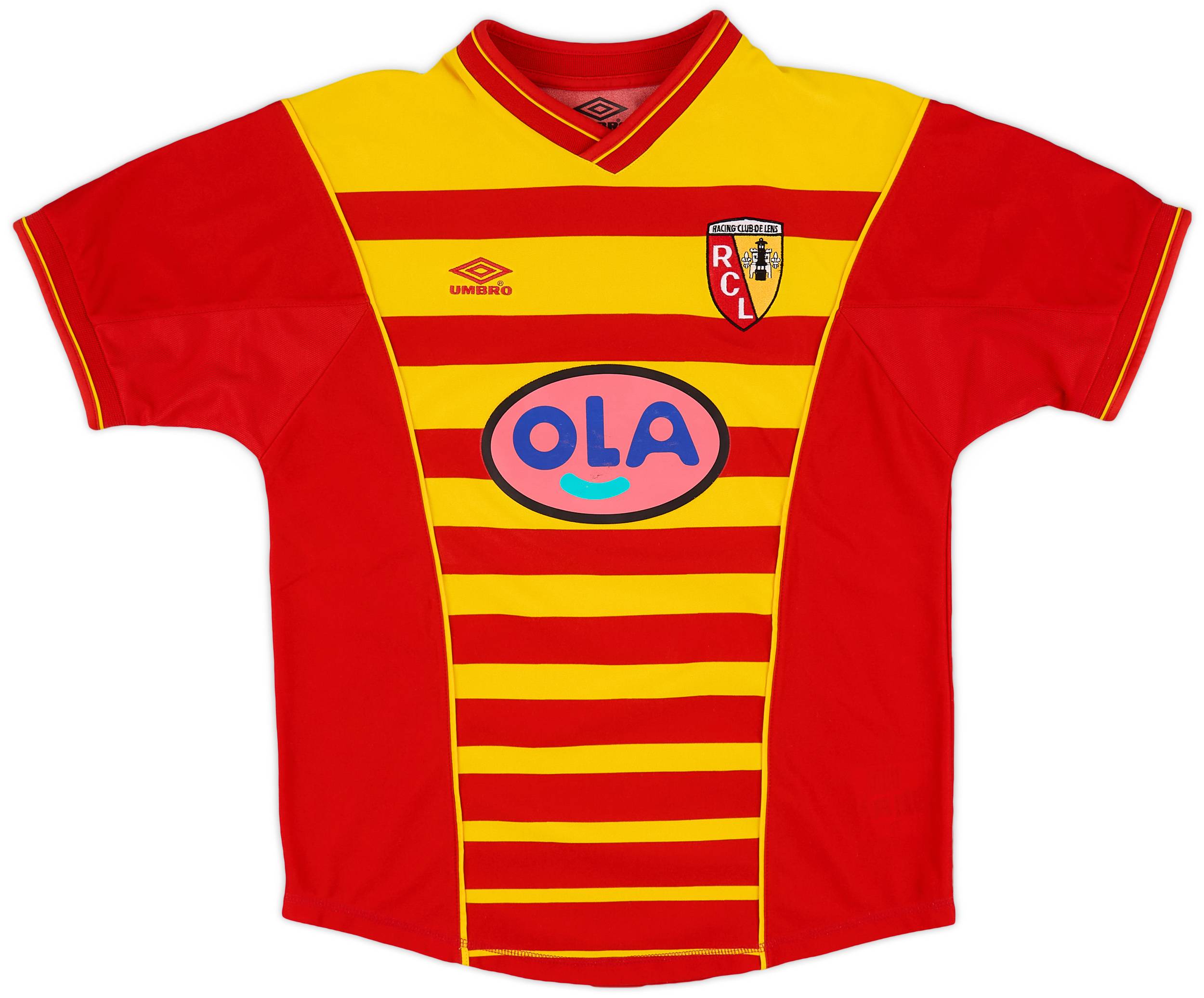 2000-01 Lens Home Shirt - 9/10 - (L.Boys)