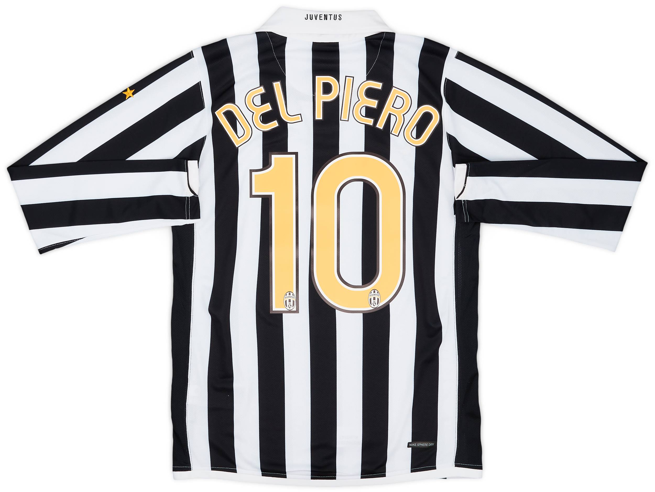 2006-07 Juventus Home L/S Shirt Del Piero #10 (S)