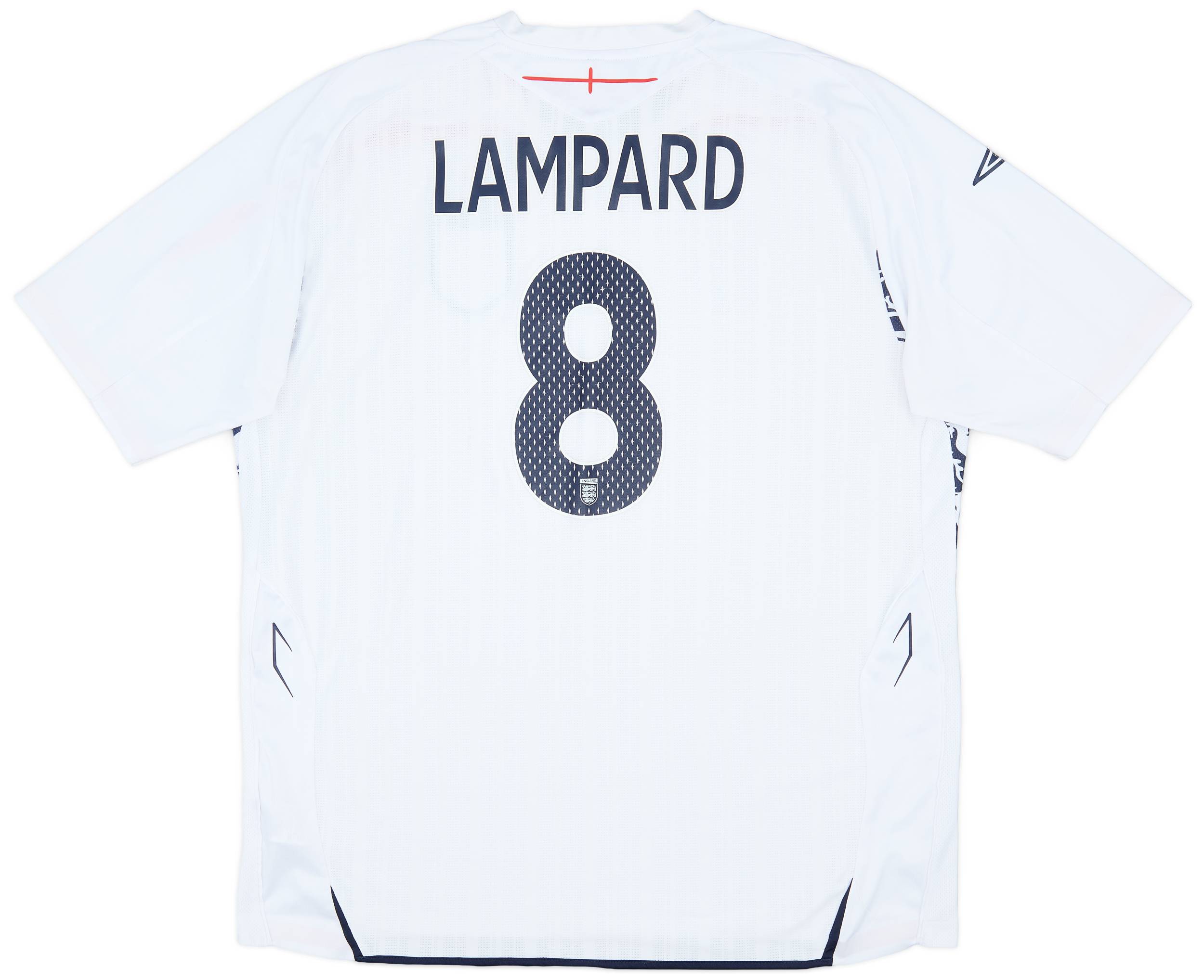 2007-09 England Home Shirt Lampard #8 - 7/10 - (XXL)