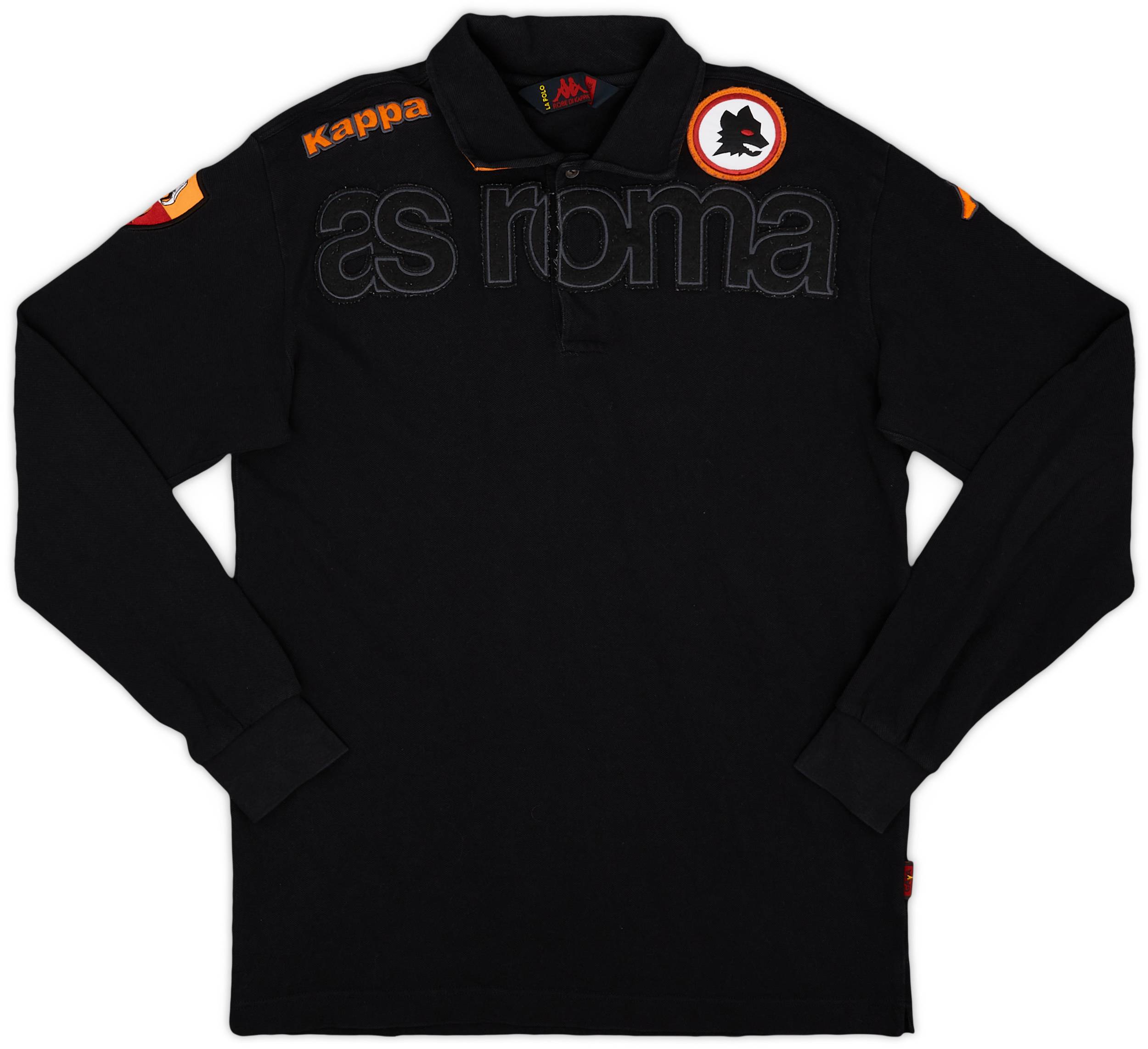 2010-11 Roma Kappa Polo L/S Shirt - 6/10 - (L)