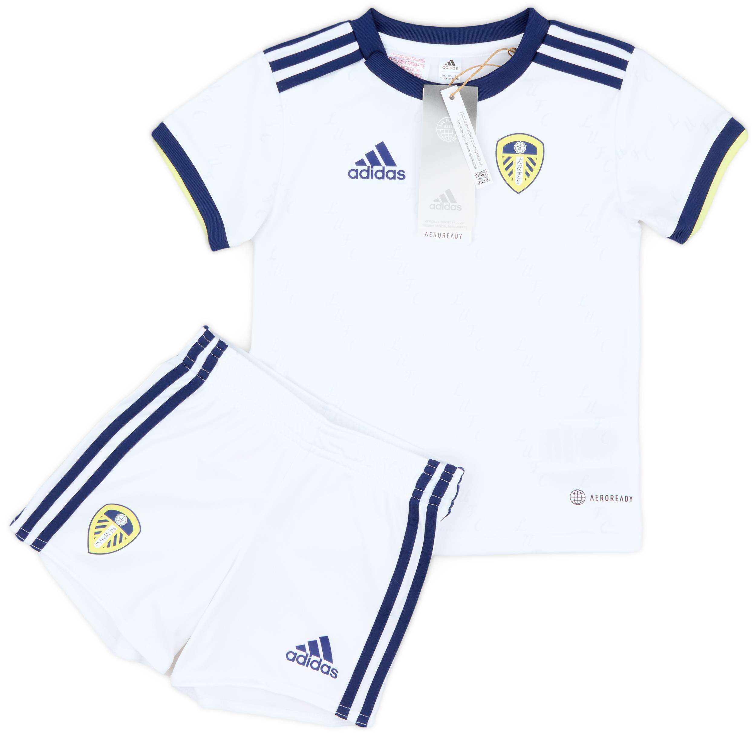 2022-23 Leeds United Home Shirt & Shorts Kit (18 Months)