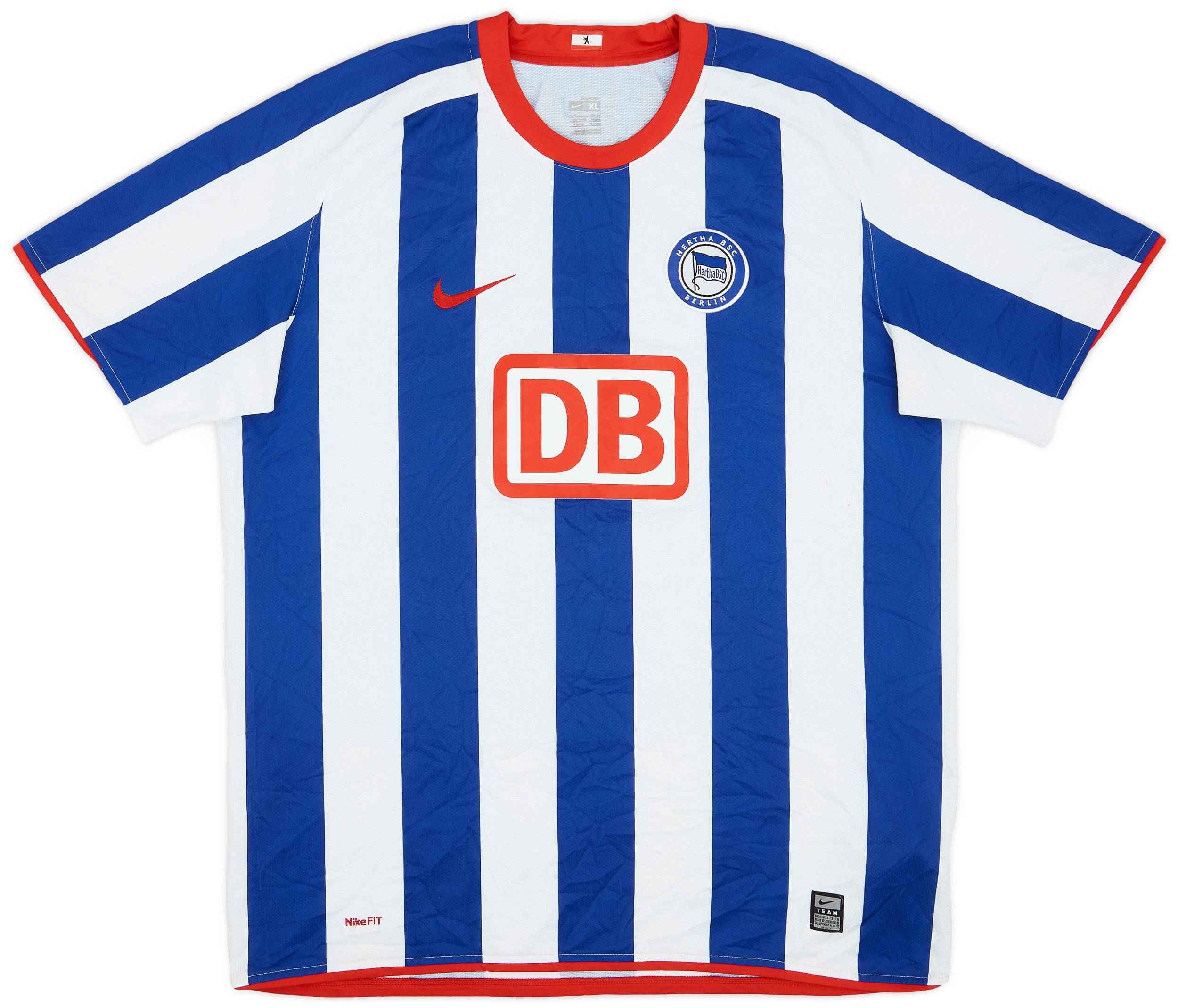 2008-09 Hertha Berlin Home Shirt - 6/10 - (XL)