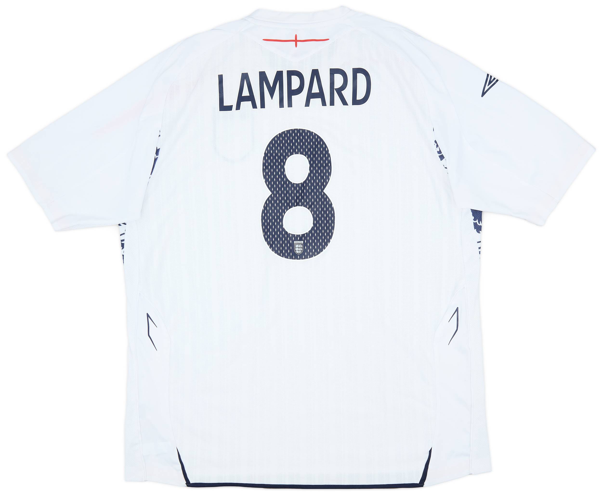 2007-09 England Home Shirt Lampard #8 - 7/10 - (XXL)