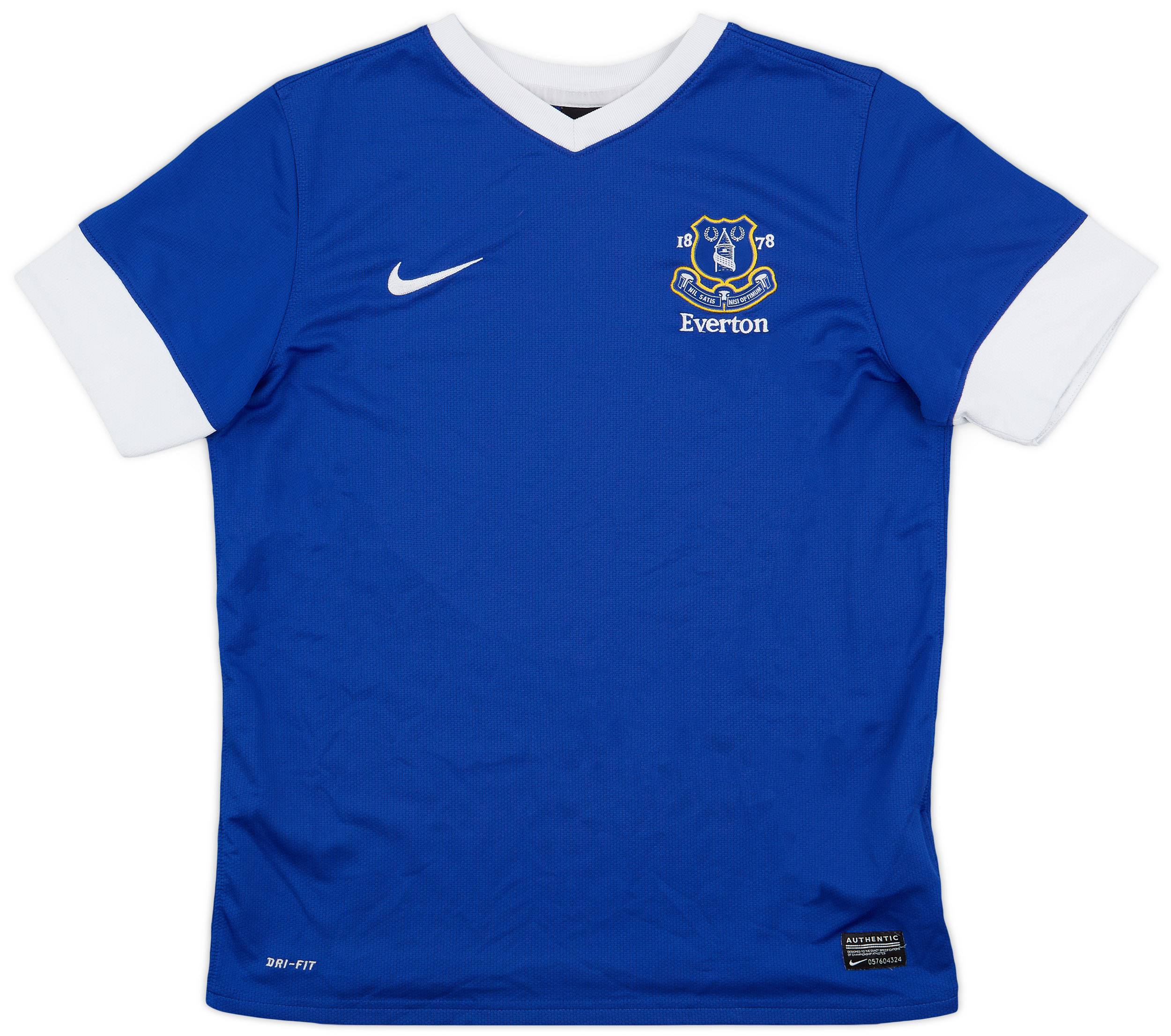 2012-13 Everton Home Shirt - 9/10 - (XL.Boys)