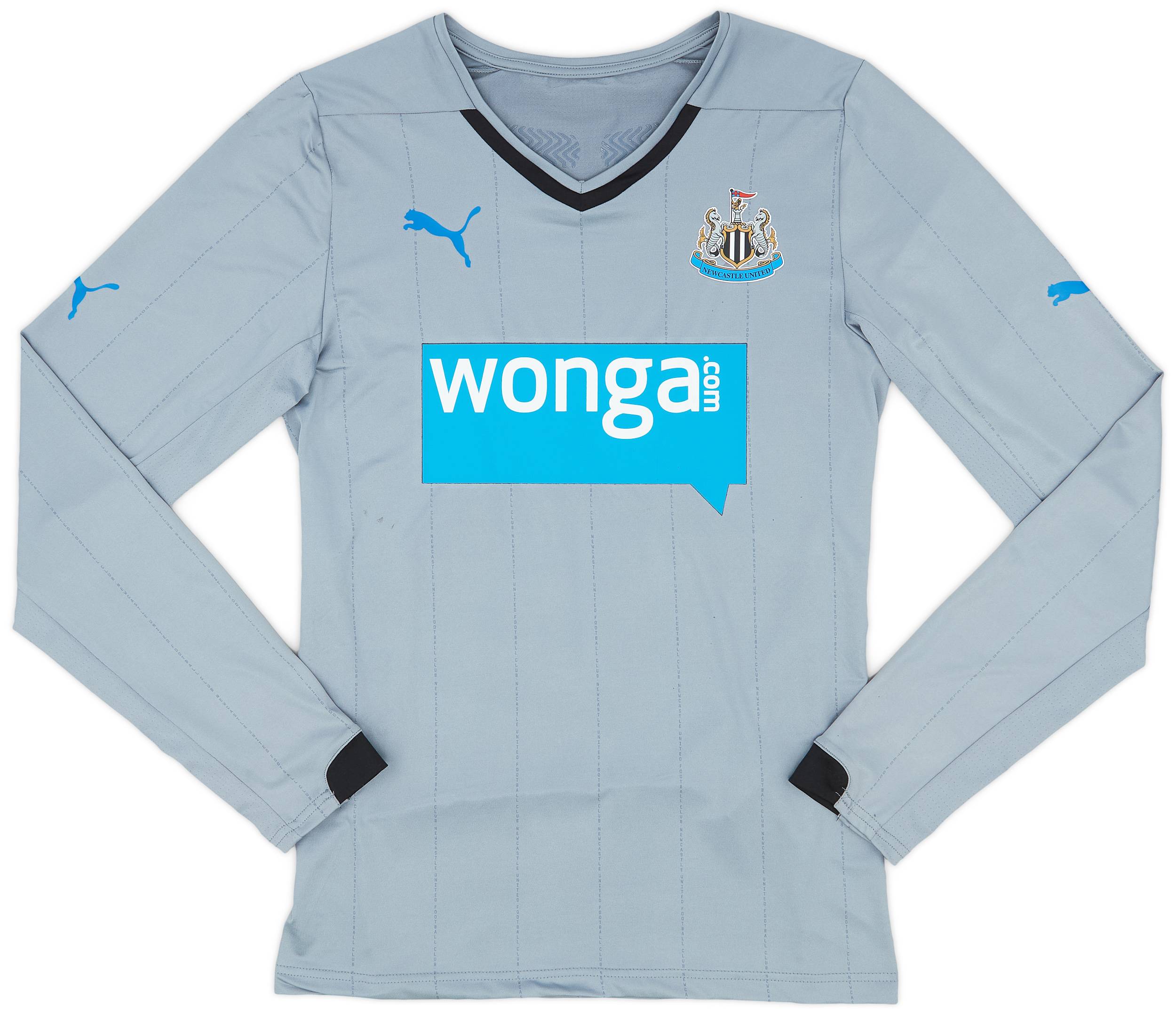 2014-15 Newcastle Player Issue ACTV Fit Away L/S Shirt - 8/10 - (XL)