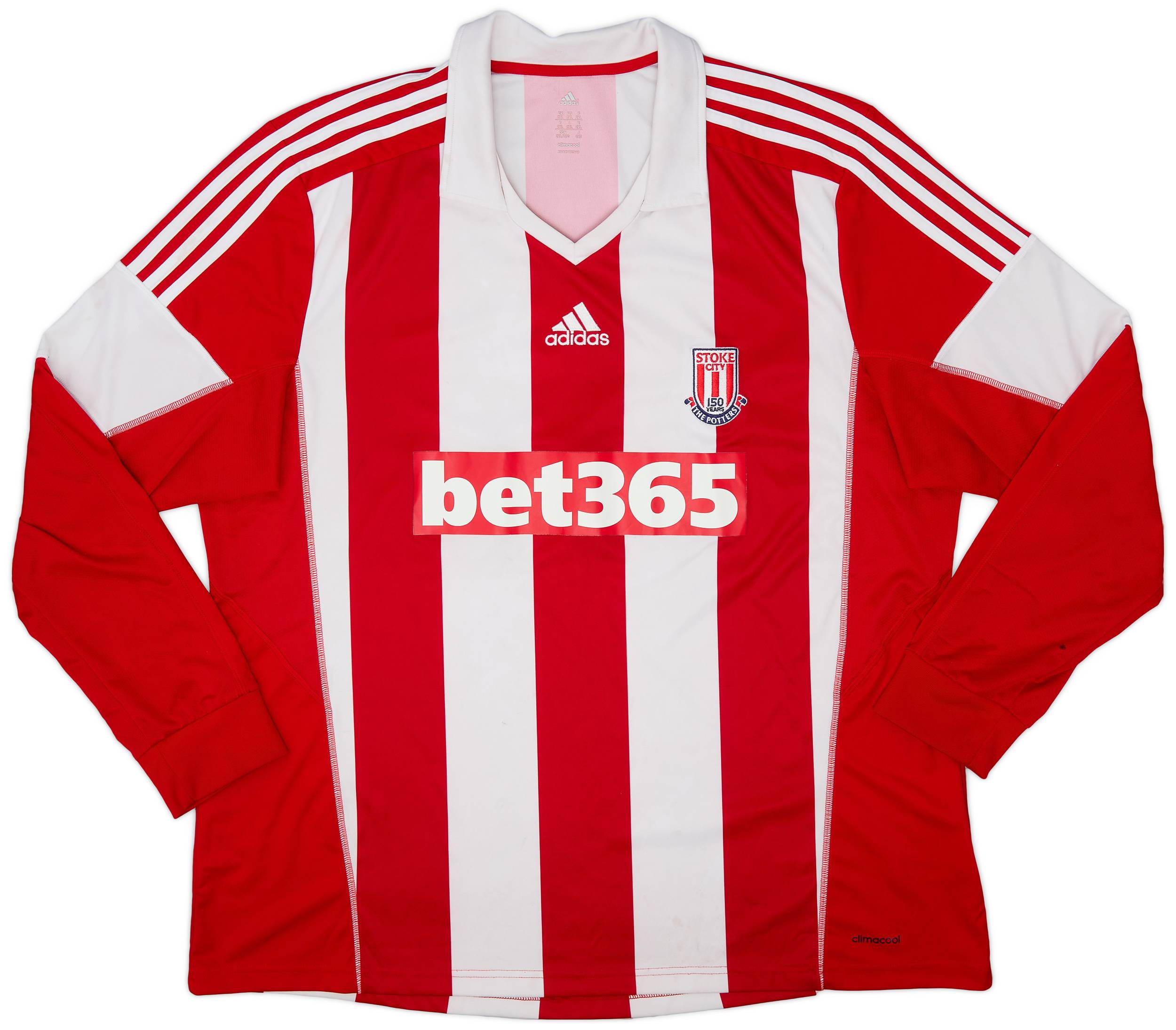 2013-14 Stoke City '150 Years' Home L/S Shirt - 6/10 - (XXL)