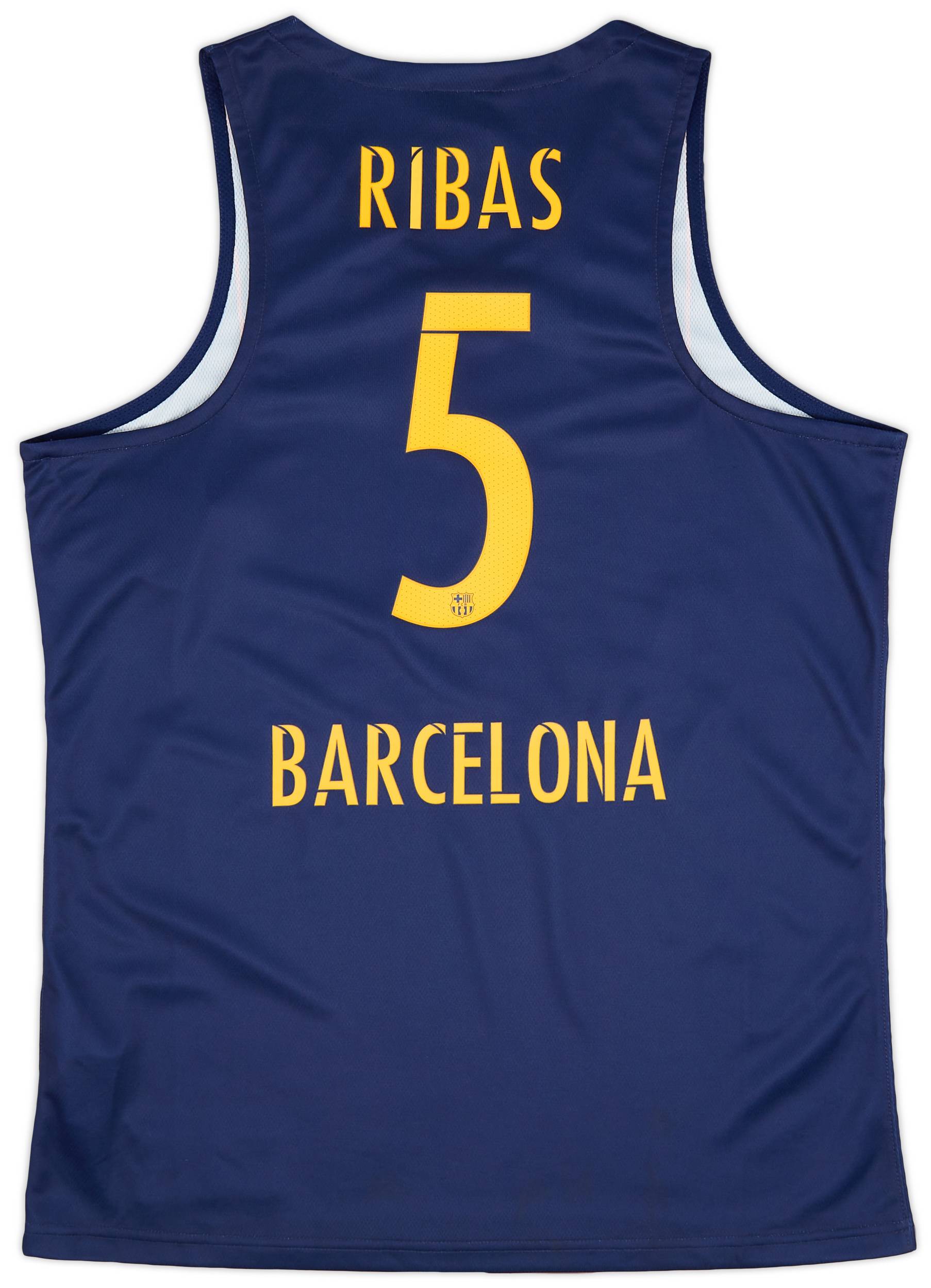 2017-18 Barcelona Basketball Home Jersey Ribas #5 (M)