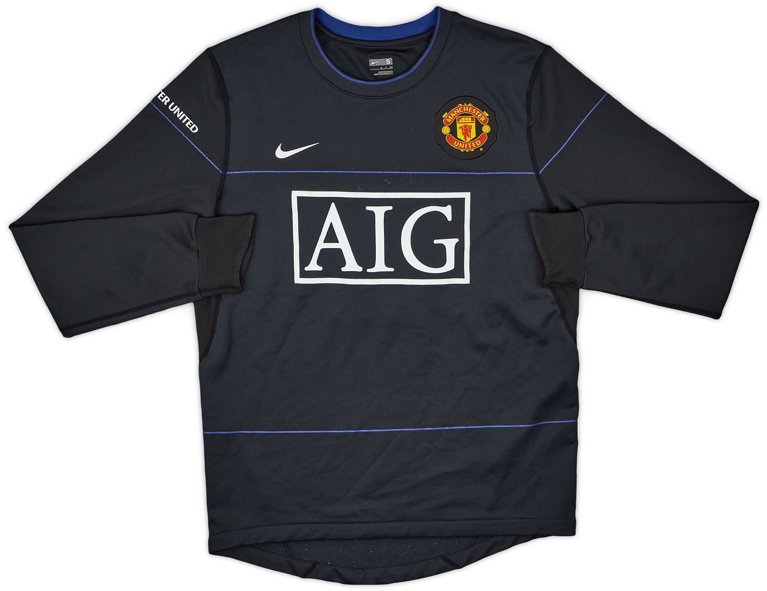 2008-09 Manchester United Nike Training L/S Shirt - 6/10 - (S)
