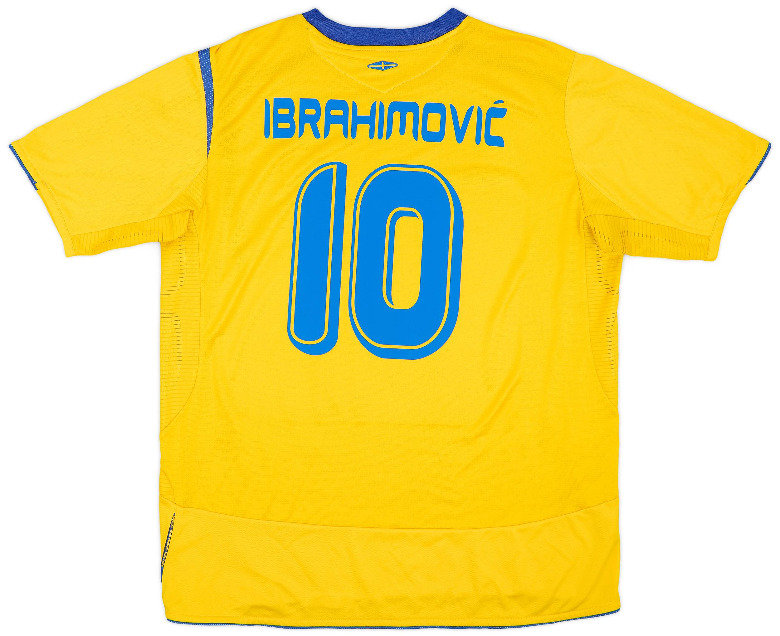 2005-06 Sweden Home Shirt Ibrahimović #10 - 8/10 - (XL)
