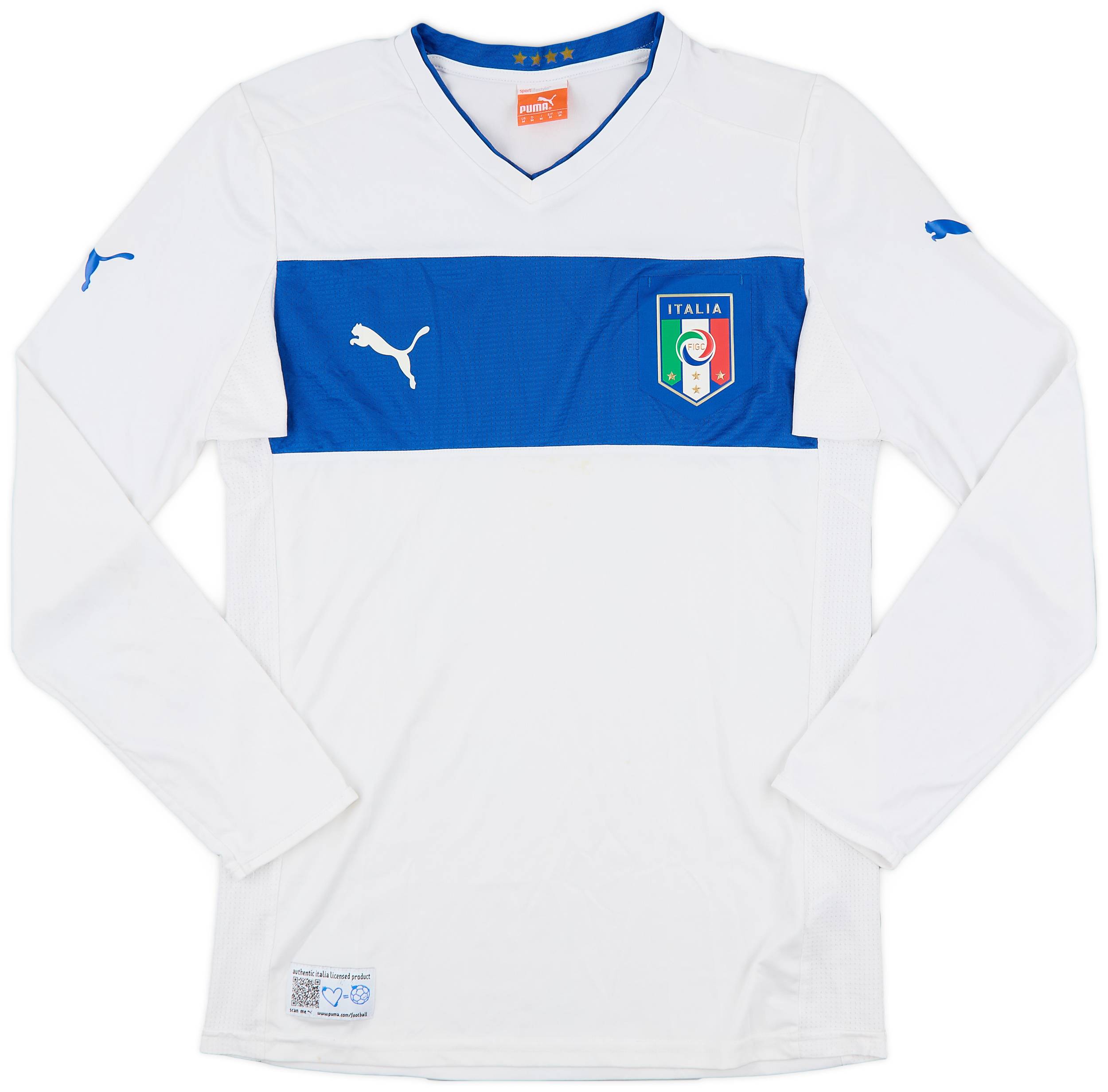 2012-13 Italy Away L/S Shirt - 9/10 - (M)