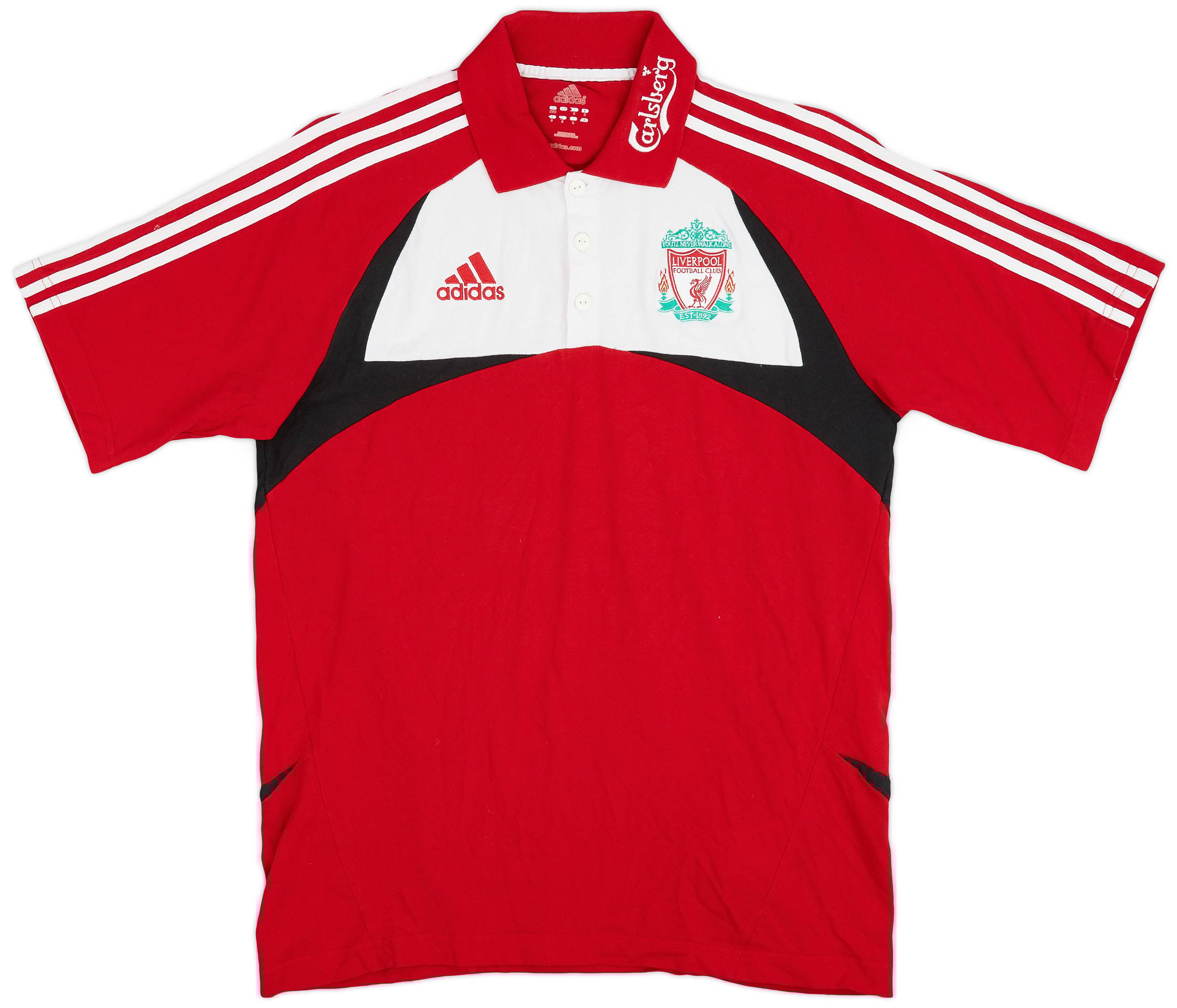 2007-08 Liverpool adidas Polo Shirt - 8/10 - (M)