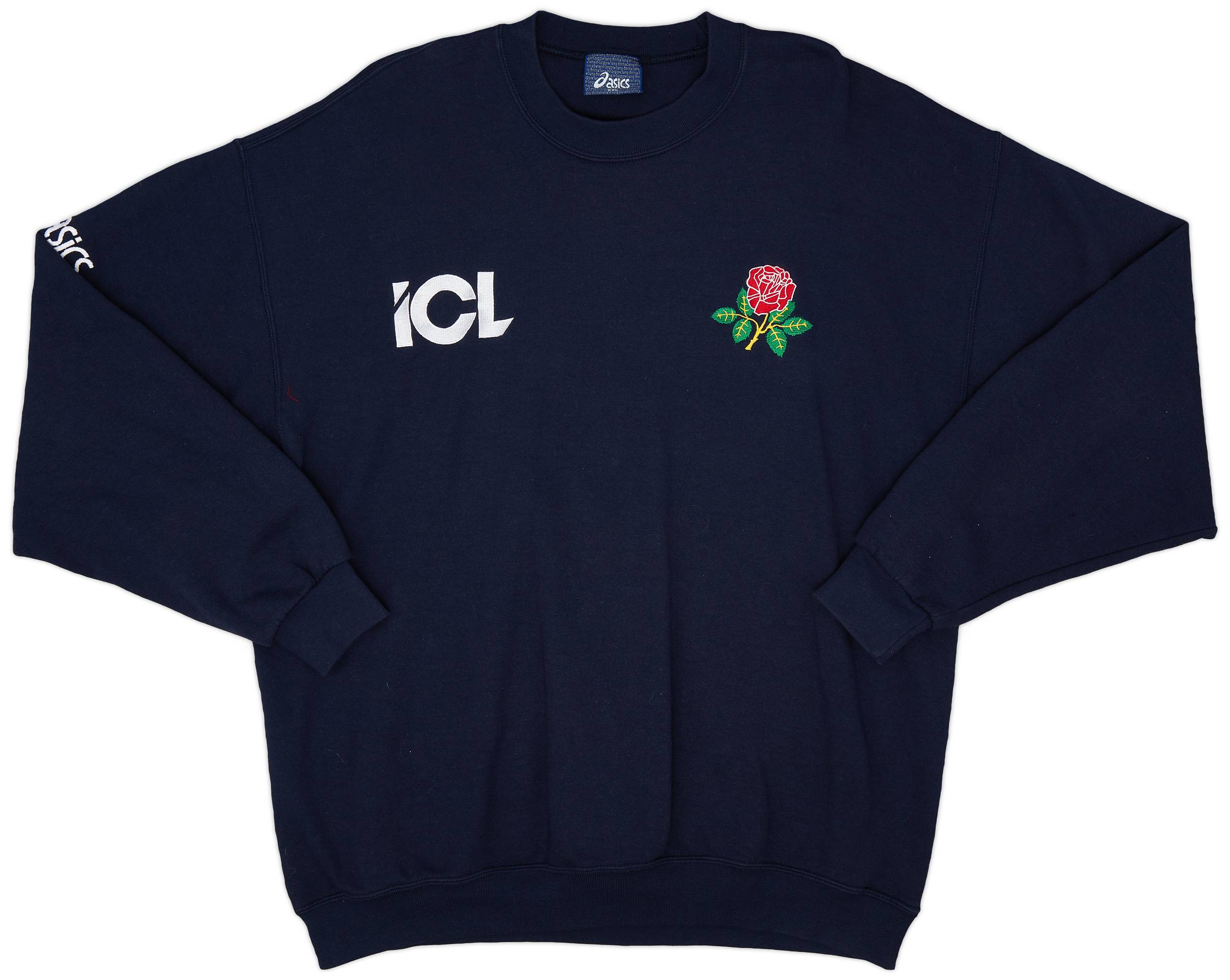 2000s Lancashire Cricket Club Asics Sweat Top - 9/10 - (XXL)