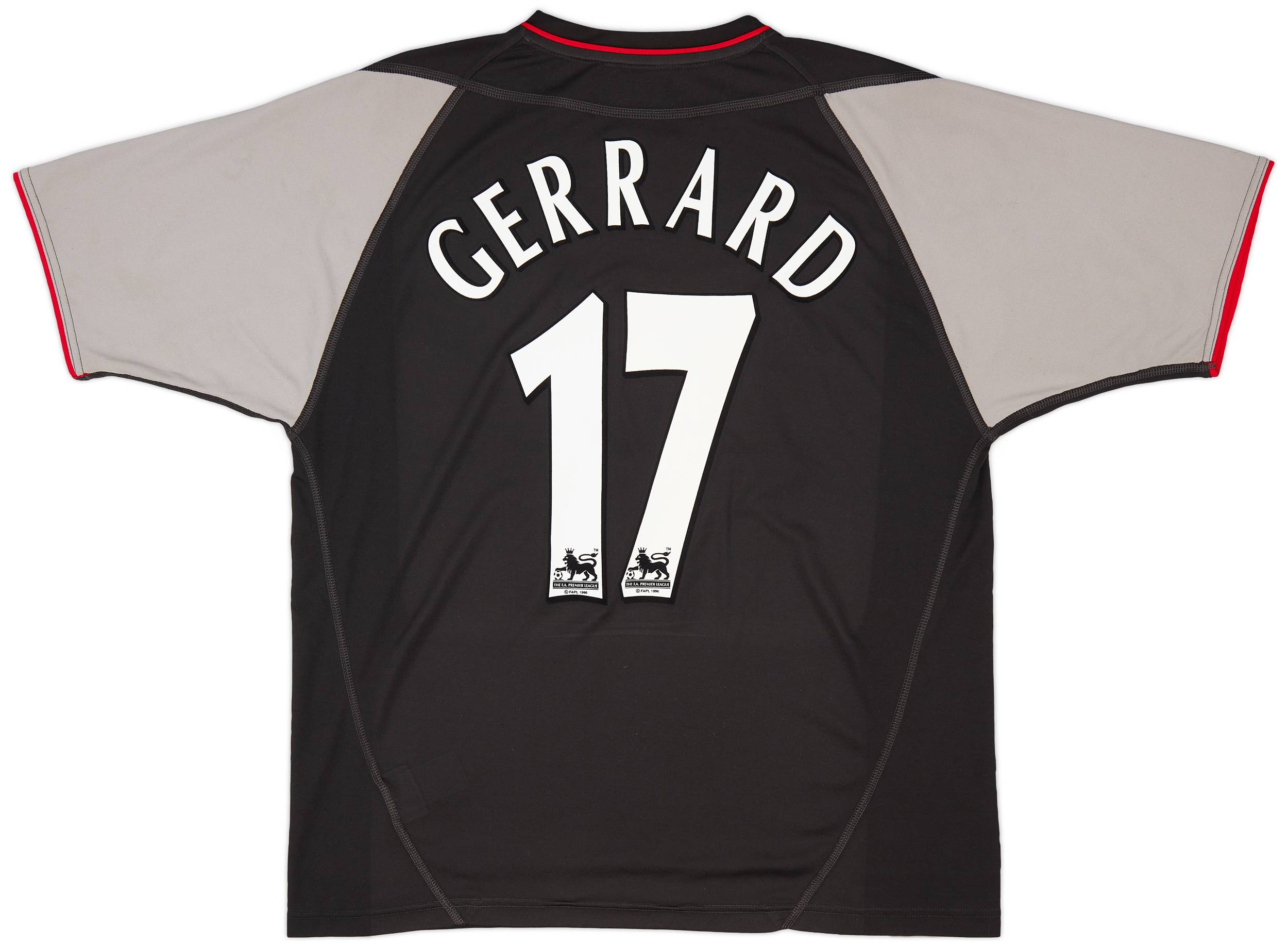 2002-04 Liverpool Away Shirt Gerrard #17 - 8/10 - (L)