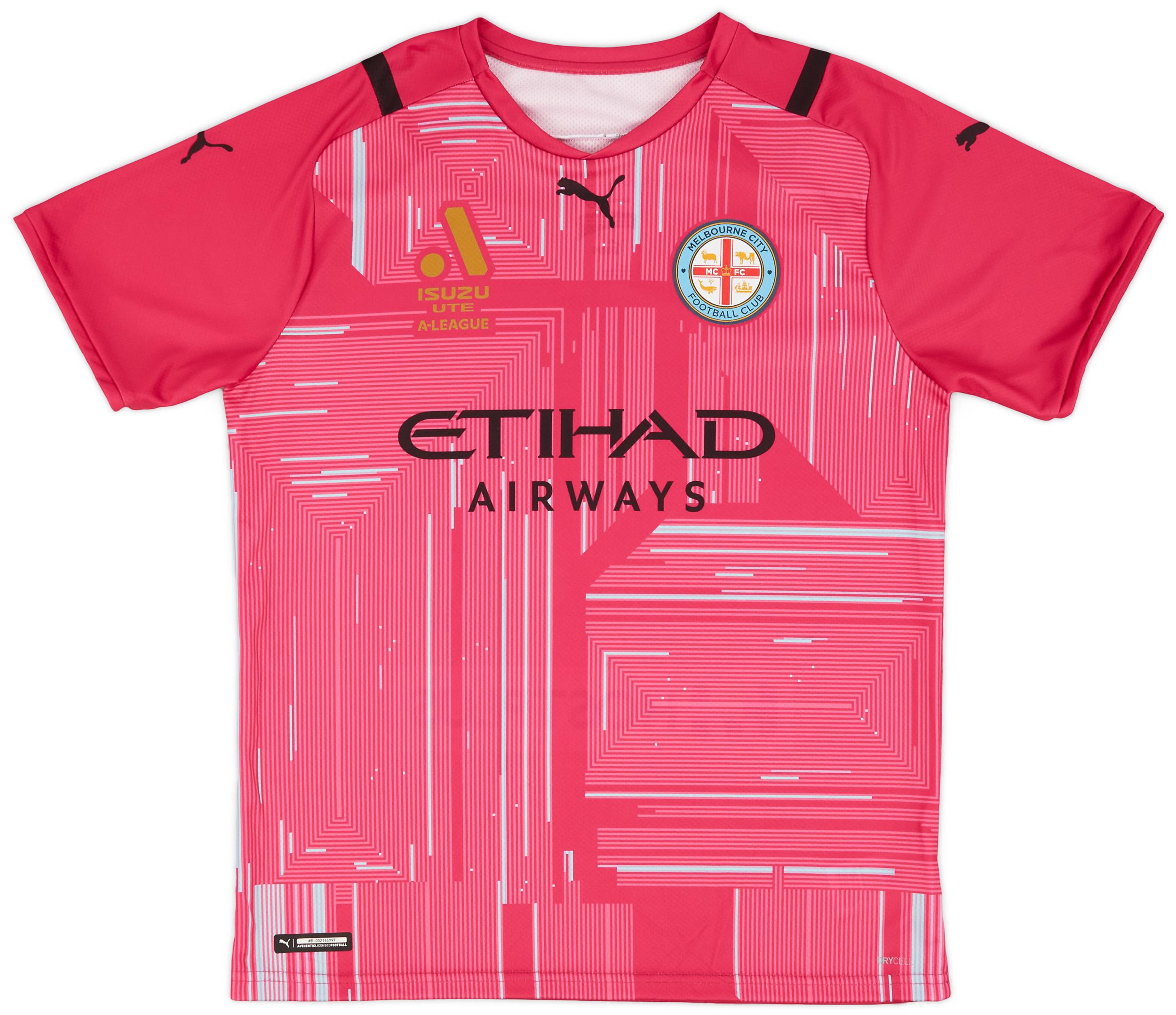 2021-22 Melbourne City Player Issue GK S/S Shirt - 9/10 - (XL)