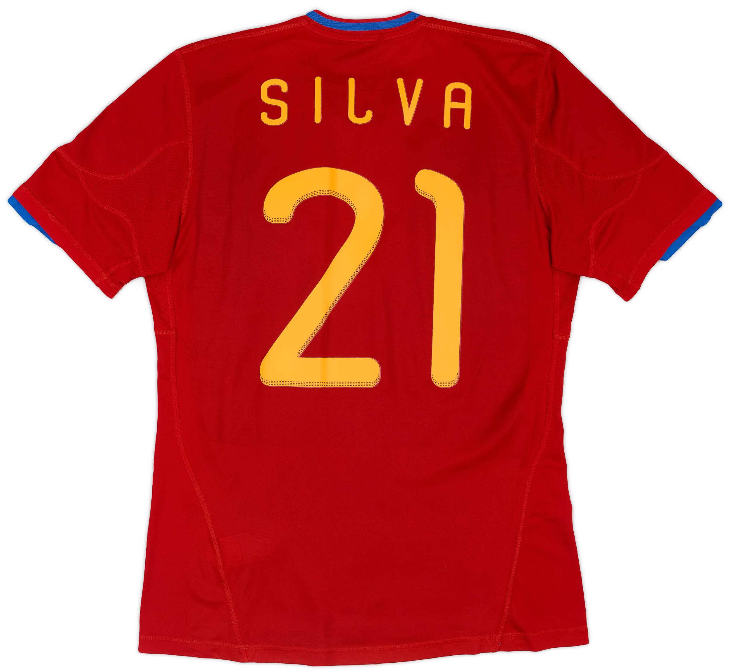 2009-10 Spain Home Shirt Silva #21 - 5/10 - (M)