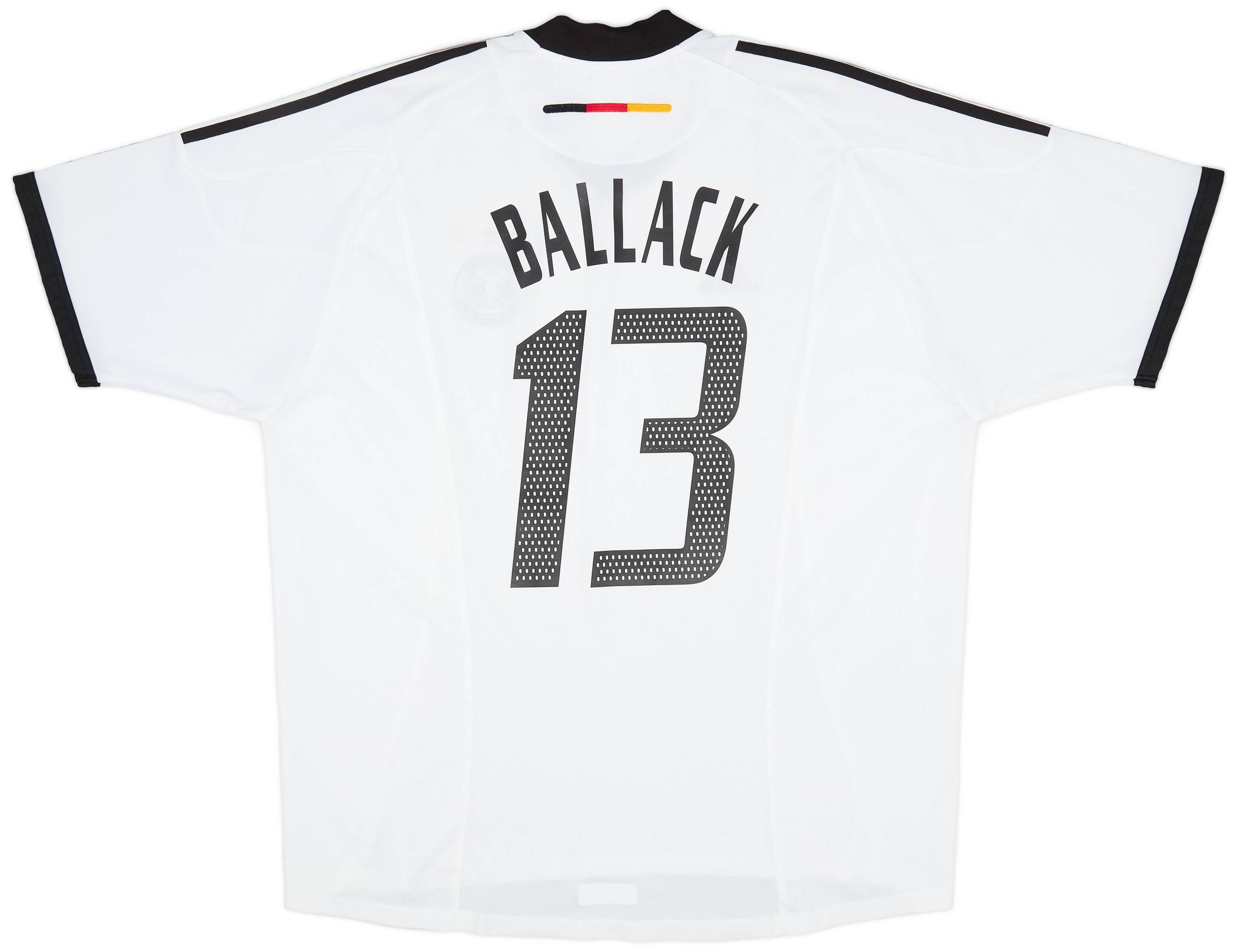 ドイツ代表　バラック　2002年　ユニフォーム 2002-04 Germany Home Shirt Ballack #13