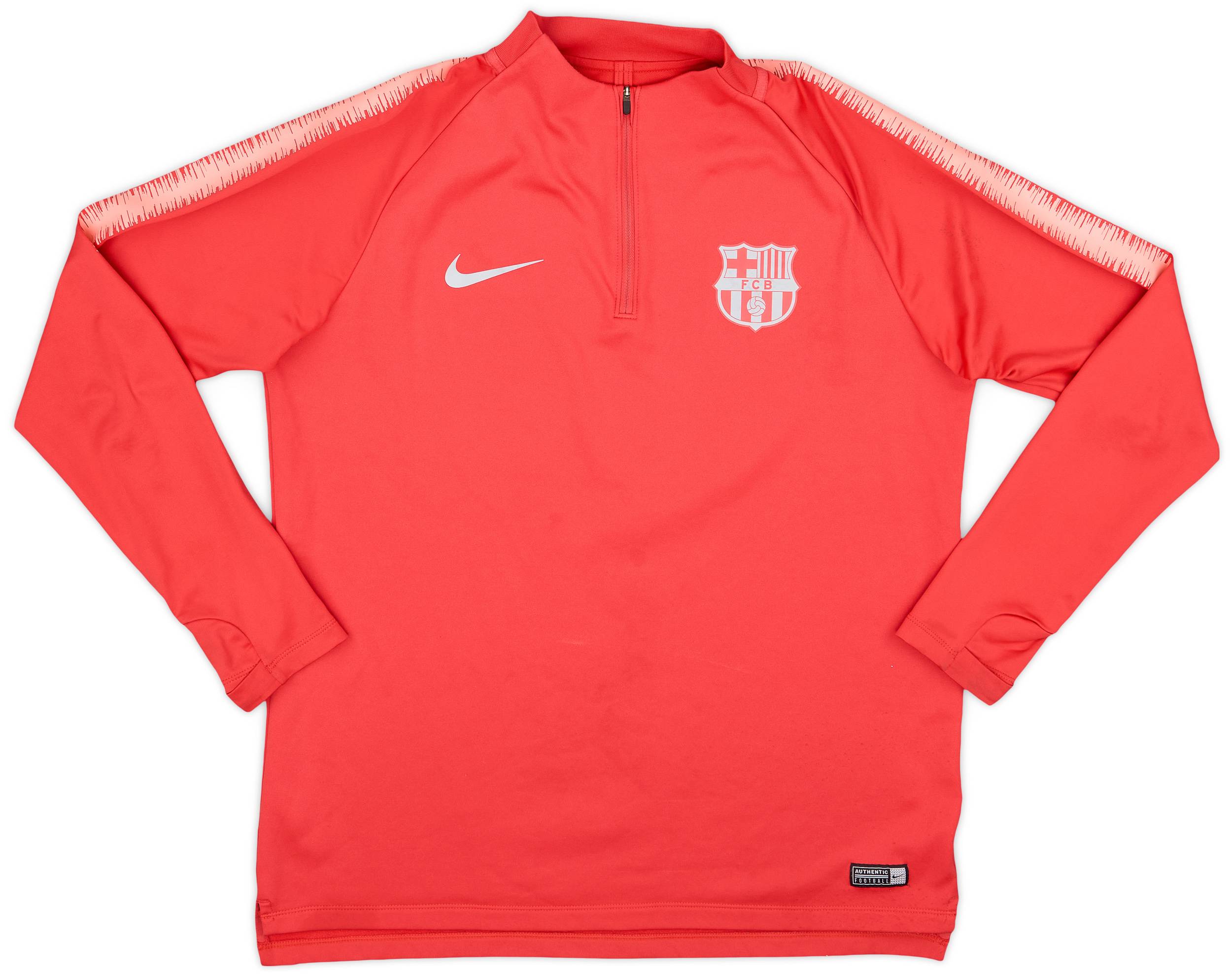 2018-19 Barcelona Nike 1/4 Zip Training Top - 5/10 - (L) 2018-19 Barcelona Nike 1/4 Zip Training Top - 5/10 - (L)