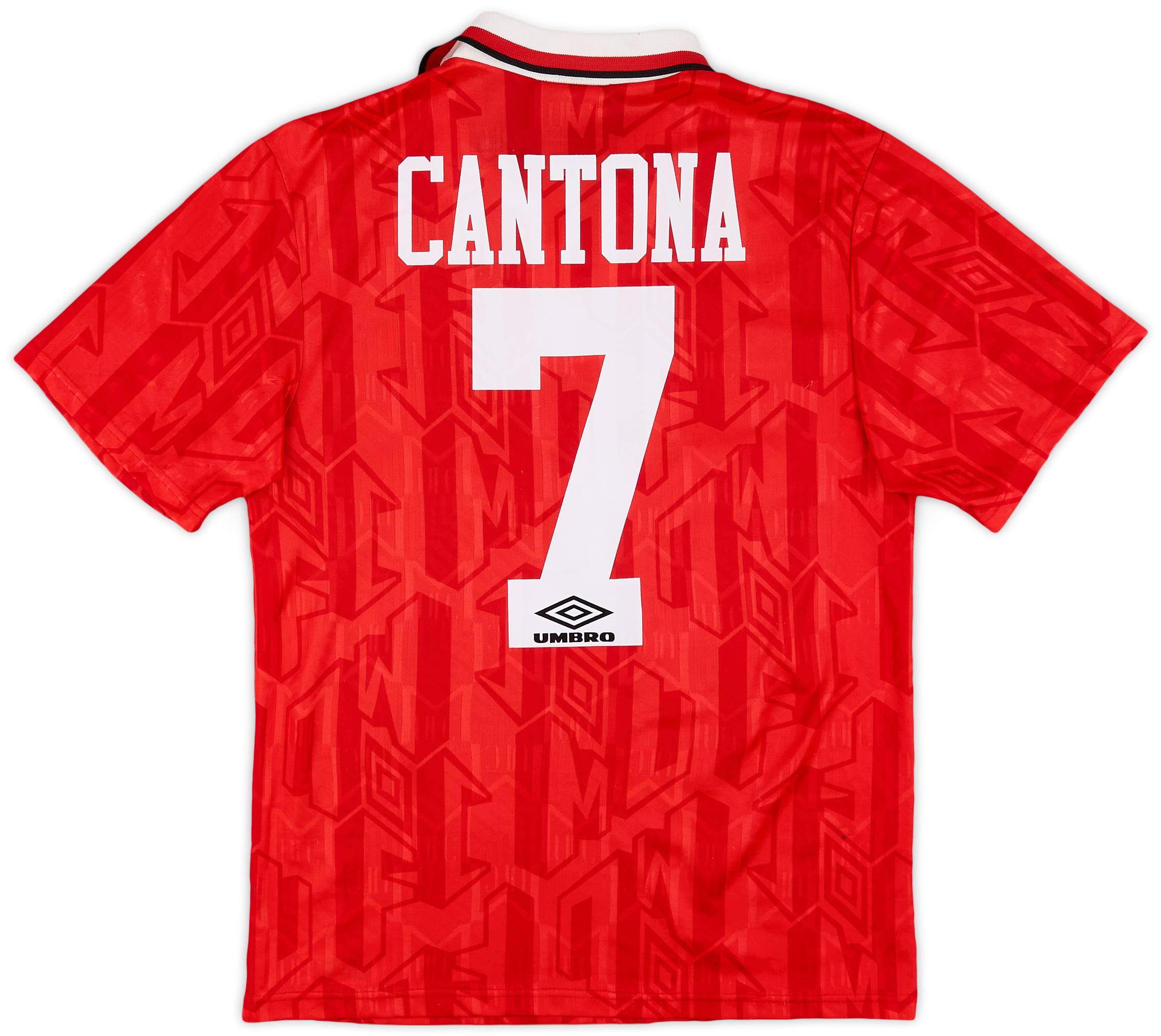 1992-94 Manchester United Home Shirt Cantona #7 - 8/10 - (S)