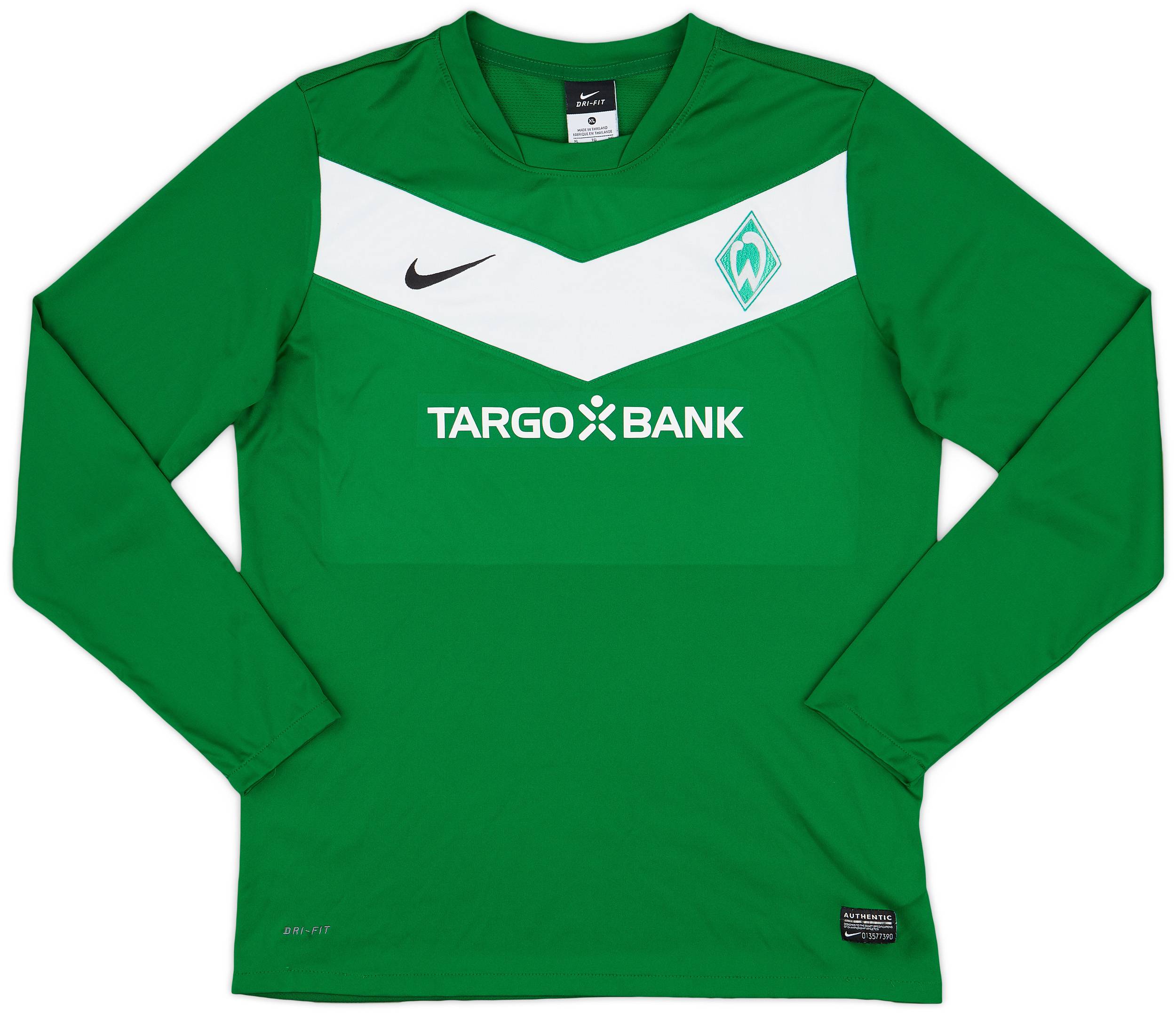 2011-12 Werder Bremen Nike Training L/S Shirt - 9/10 - (XL.Boys)