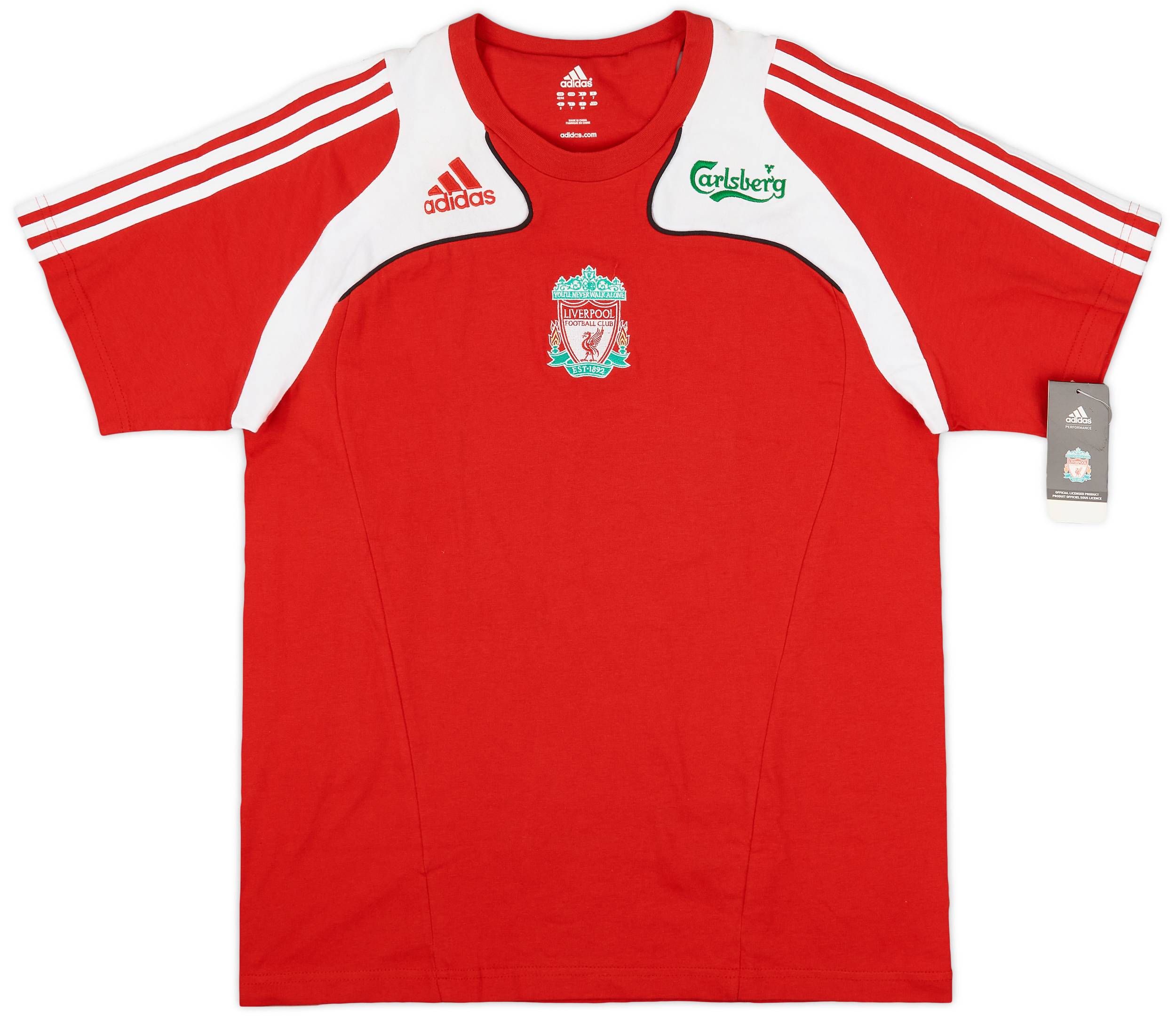 2008-09 Liverpool adidas Cotton Tee (L)