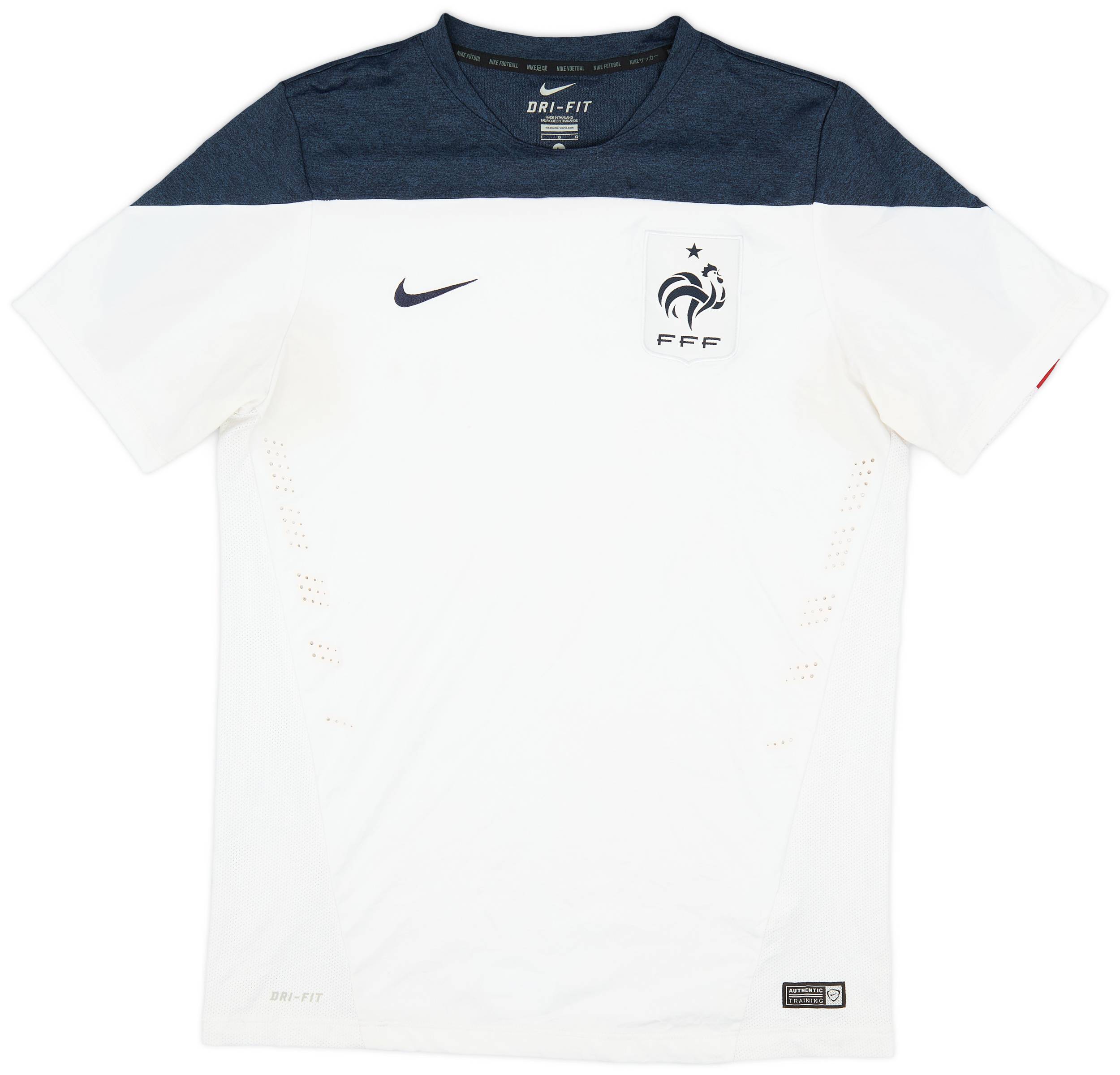 2014-15 France Authentic Nike Training Shirt - 9/10 - (L)