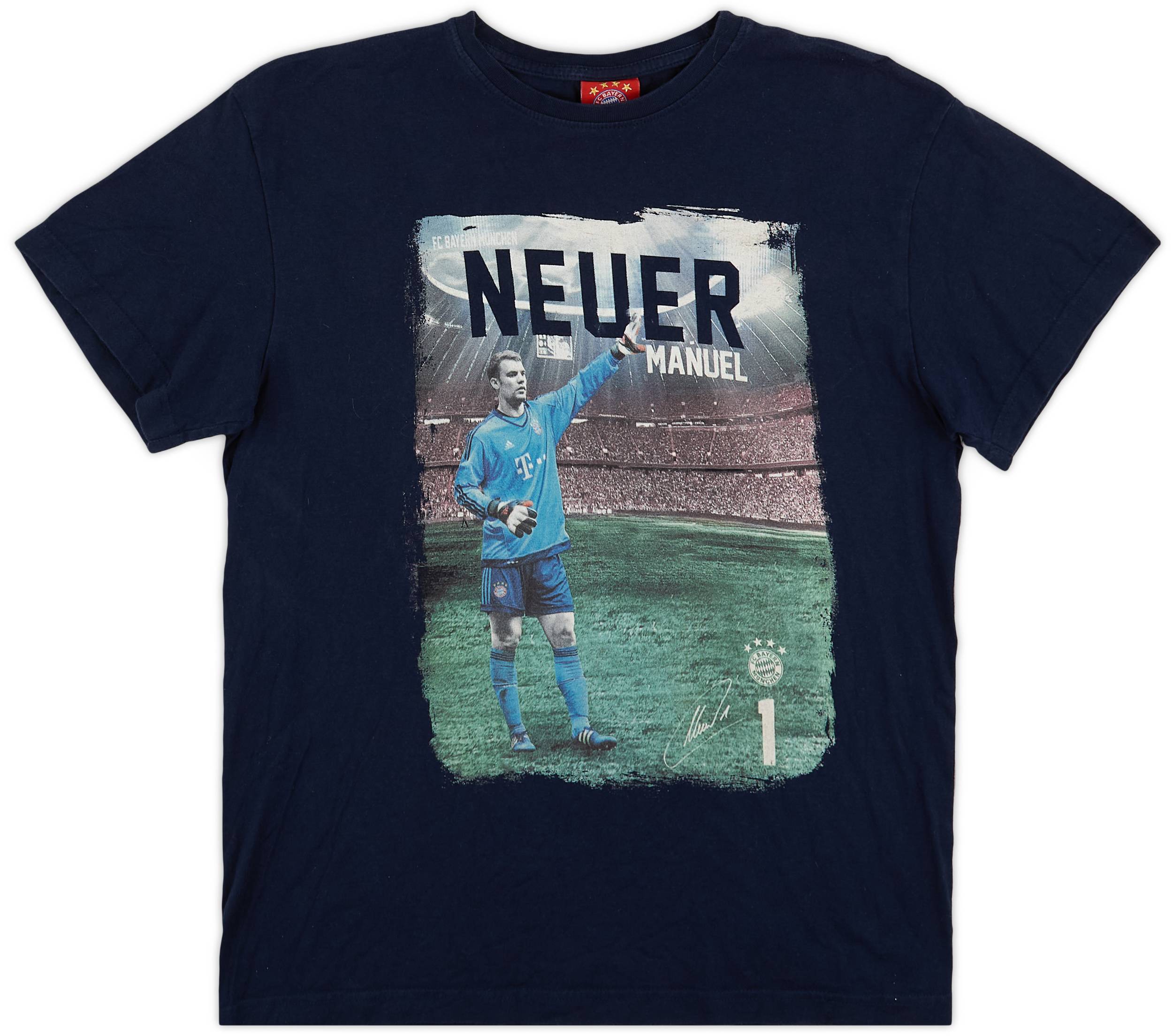 2015-16 Bayern Munich 'Manuel Neuer' Grahpic Tee - 9/10 - (S)