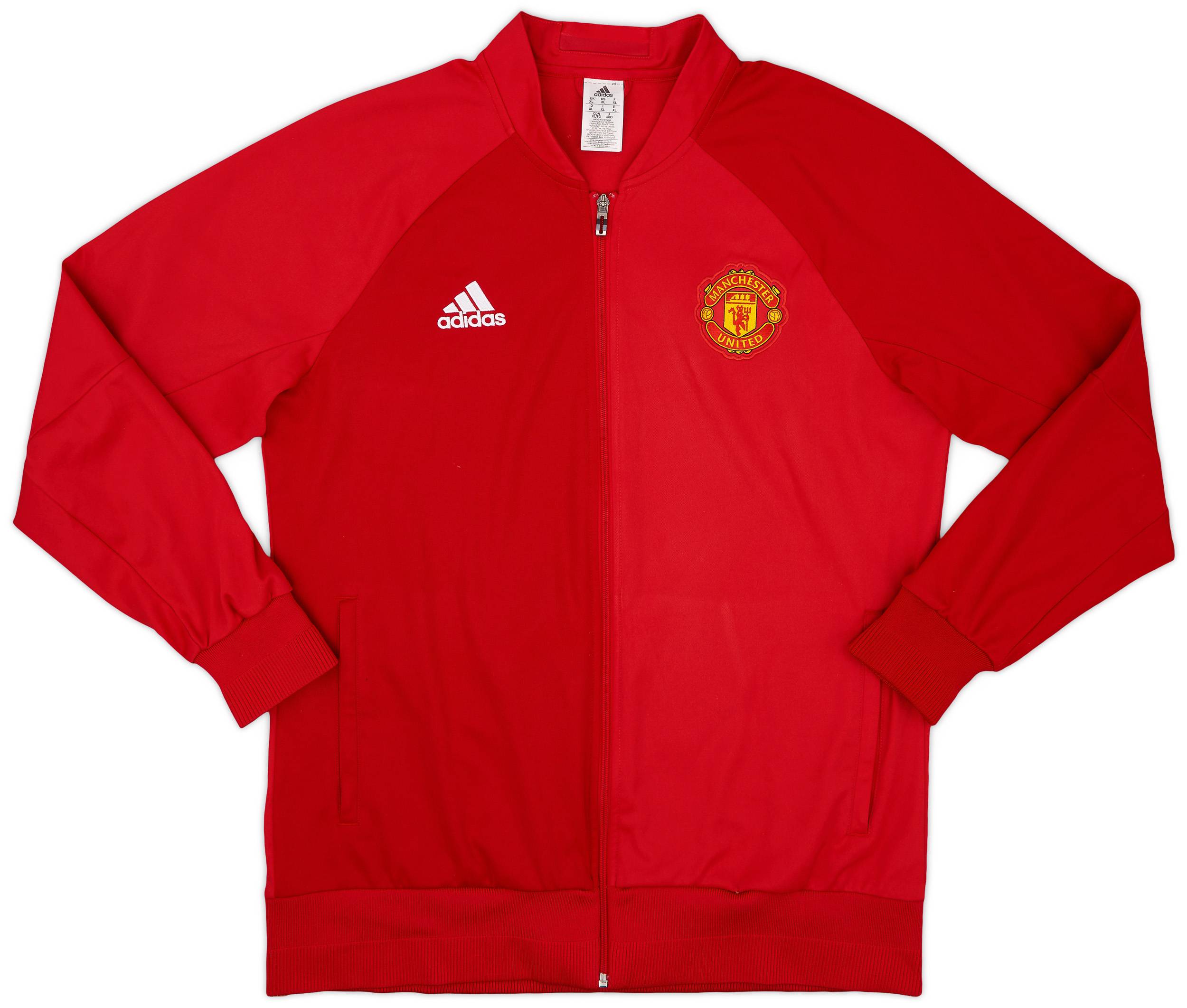 2016-17 Manchester United adidas Track Jacket - 8/10 - (XL)